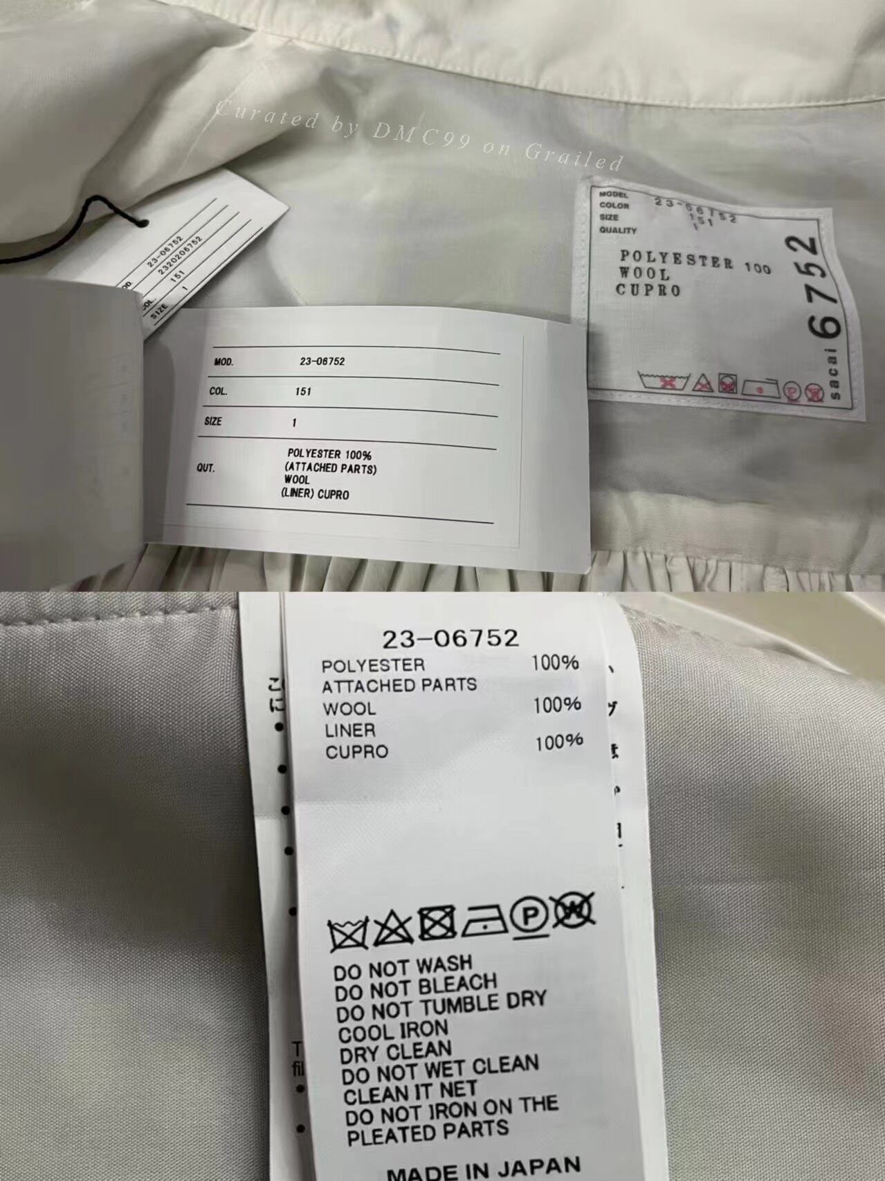 Sacai Sacai 23FW Pleated Back Utility Jacket Size 22" - 7 Thumbnail