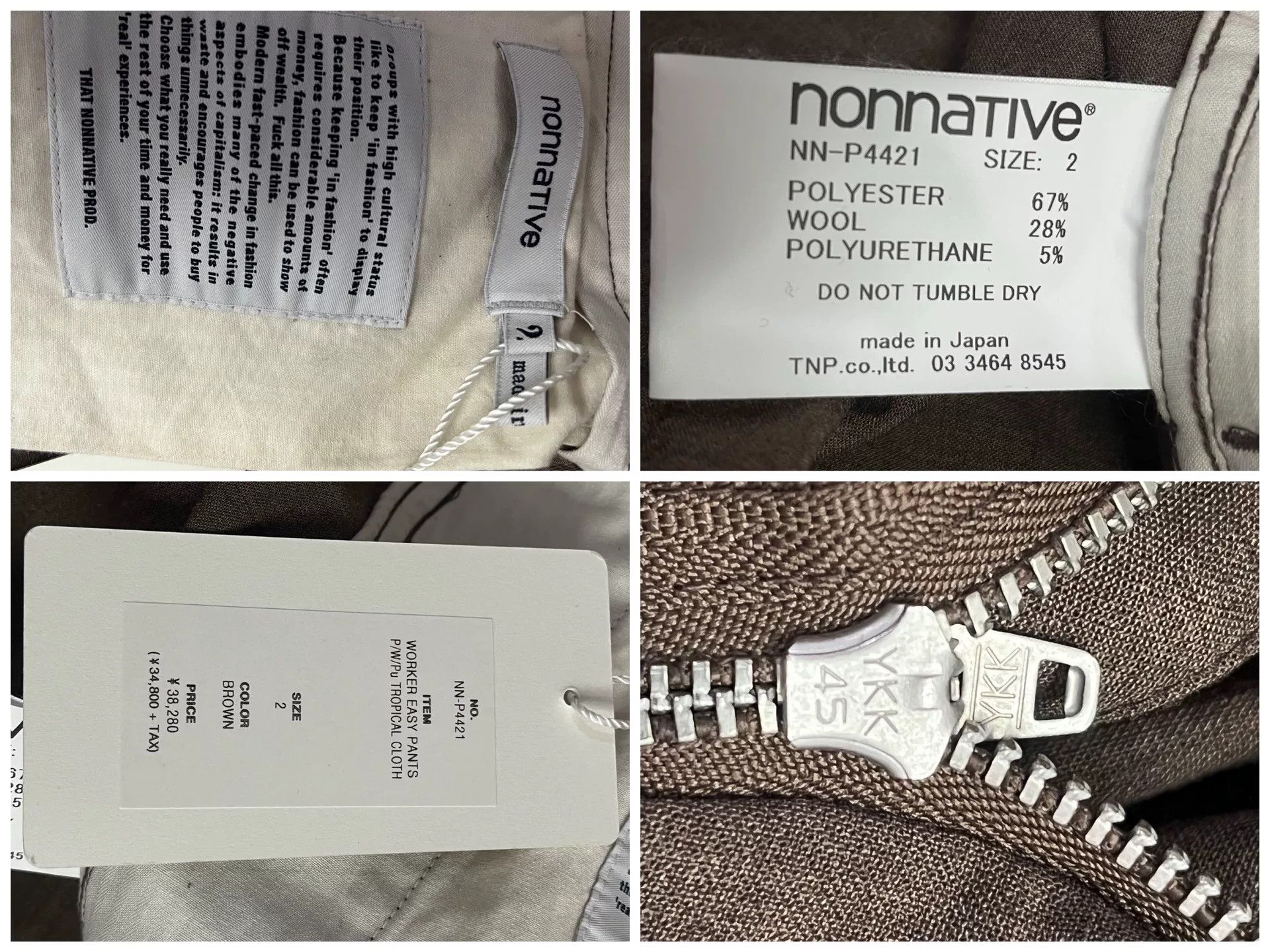 Nonnative NONNATIVE 24SS WORKER EASY PANTS Size US 27 - 8 Thumbnail