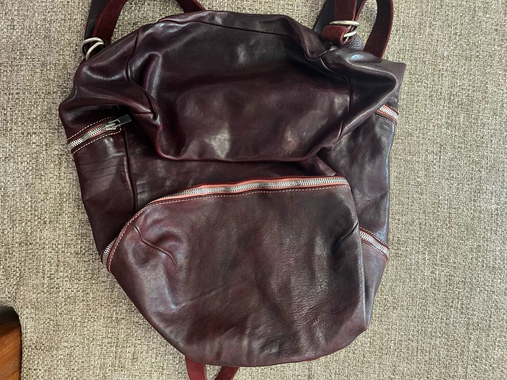 Guidi Guidi DBP08 Large Horse Leather Travel Backpack Size ONE SIZE - 4 Thumbnail