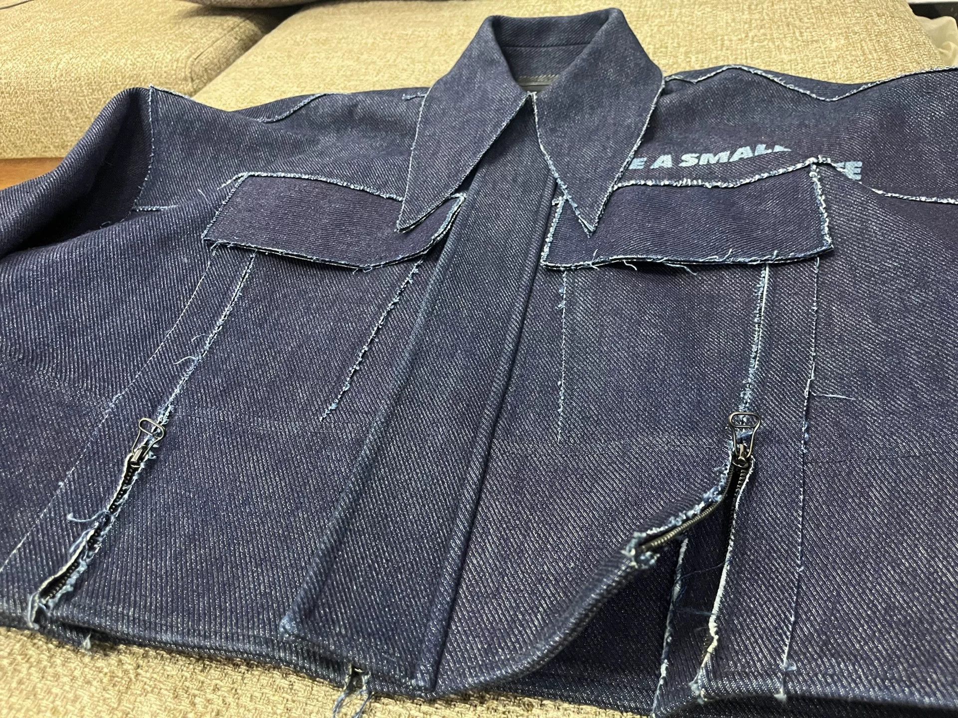 Ximon Lee Ximonlee 16SS Sword Collar Denim Jacket Size US S / EU 44-46 / 1 - 5 Thumbnail