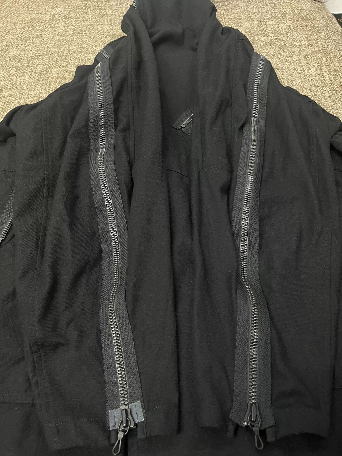 Julius Julius 18AW Multi-Zip Long Coat Size US S / EU 44-46 / 1 - 5 Thumbnail