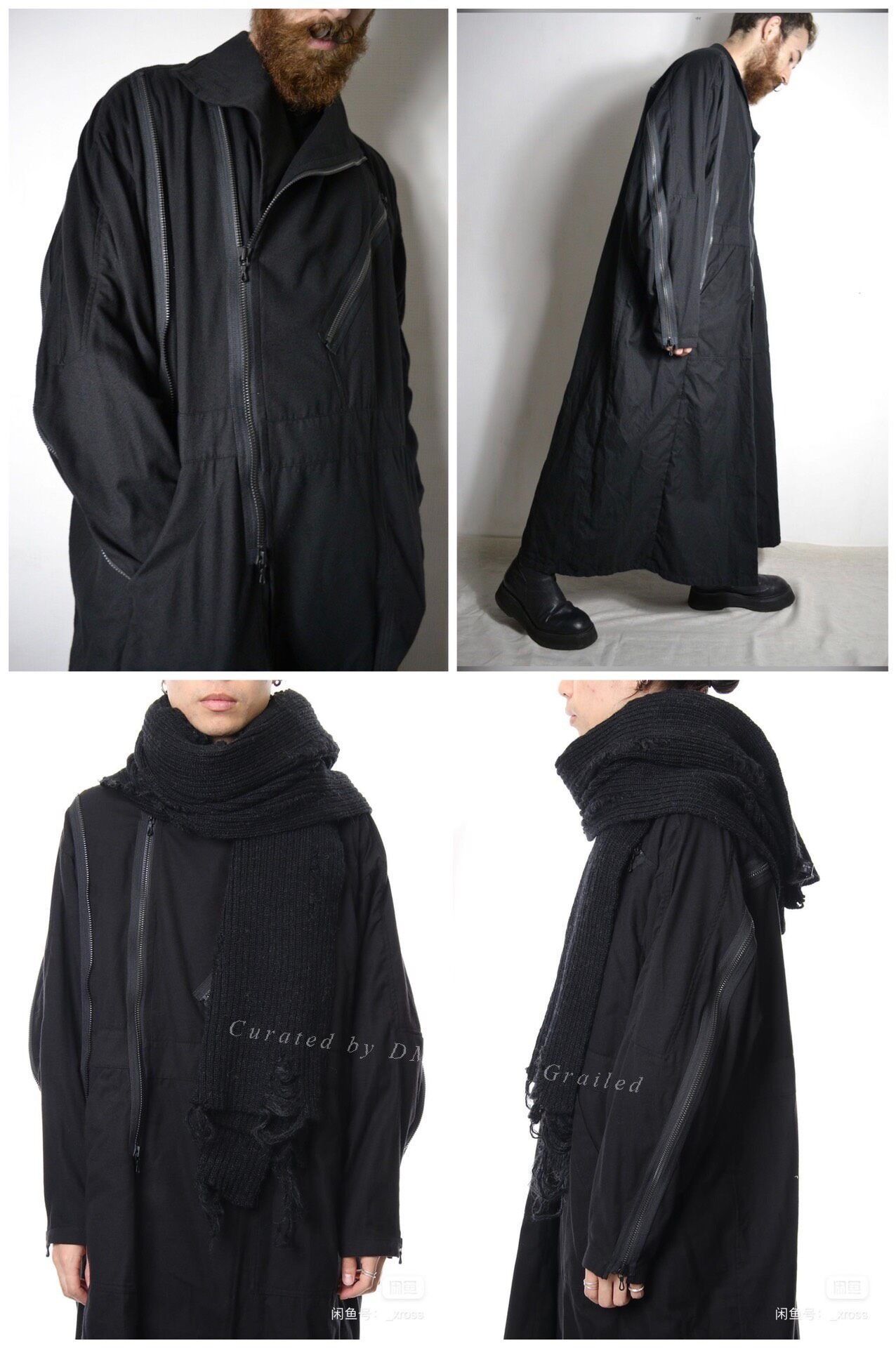 Julius Julius 18AW Multi-Zip Long Coat Size US S / EU 44-46 / 1 - 2 Thumbnail