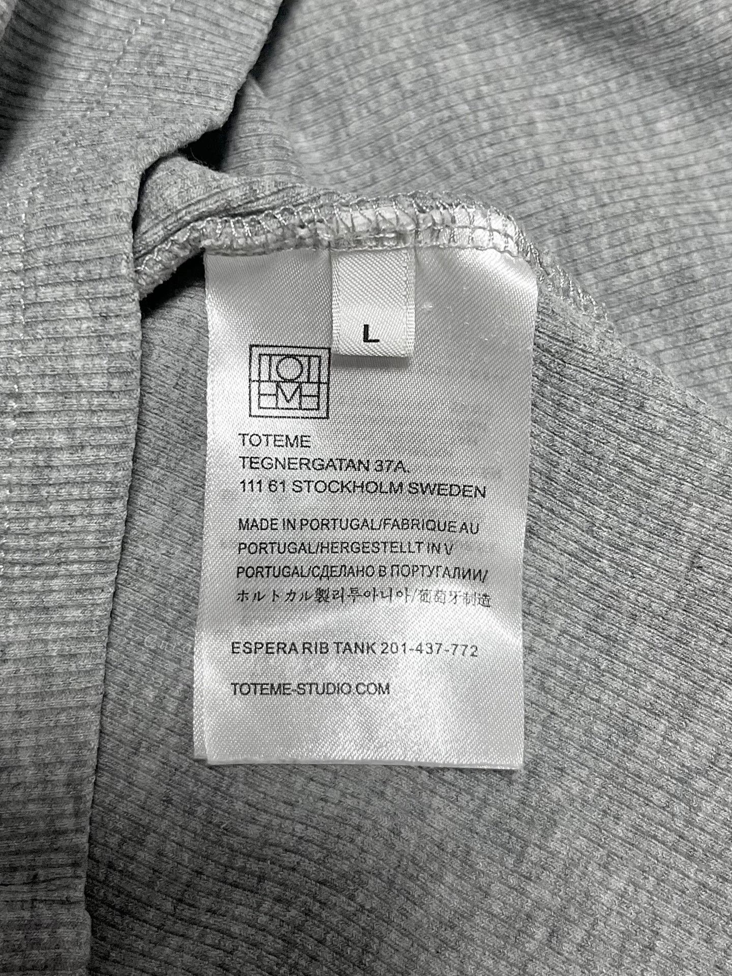 Toteme TOTEME ESPERA RIB TANK Size L / US 10 / IT 46 - 7 Thumbnail
