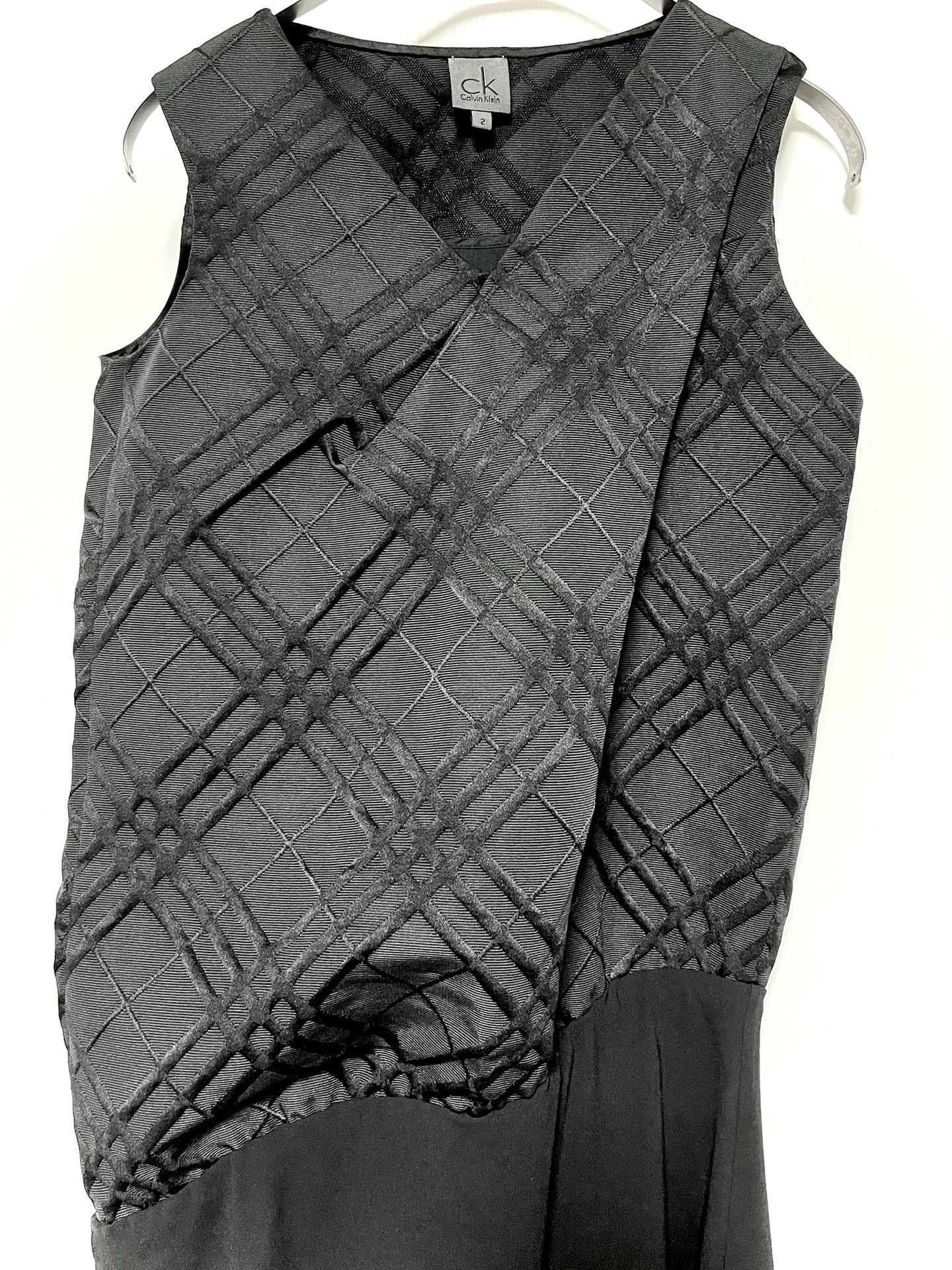 Calvin Klein Calvin Klein Sleeveless Asymmetric Cocktail Dress Size M / US 6-8 / IT 42-44 - 3 Thumbnail