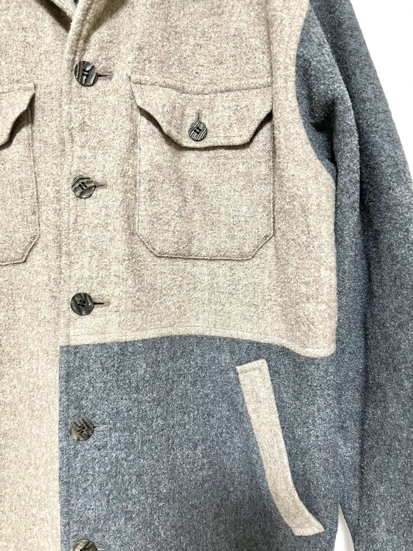 Mr. Junko Mr.JUNKO Color-Blocked Wool Hunting Jacket Size US L / EU 52-54 / 3 - 4 Thumbnail