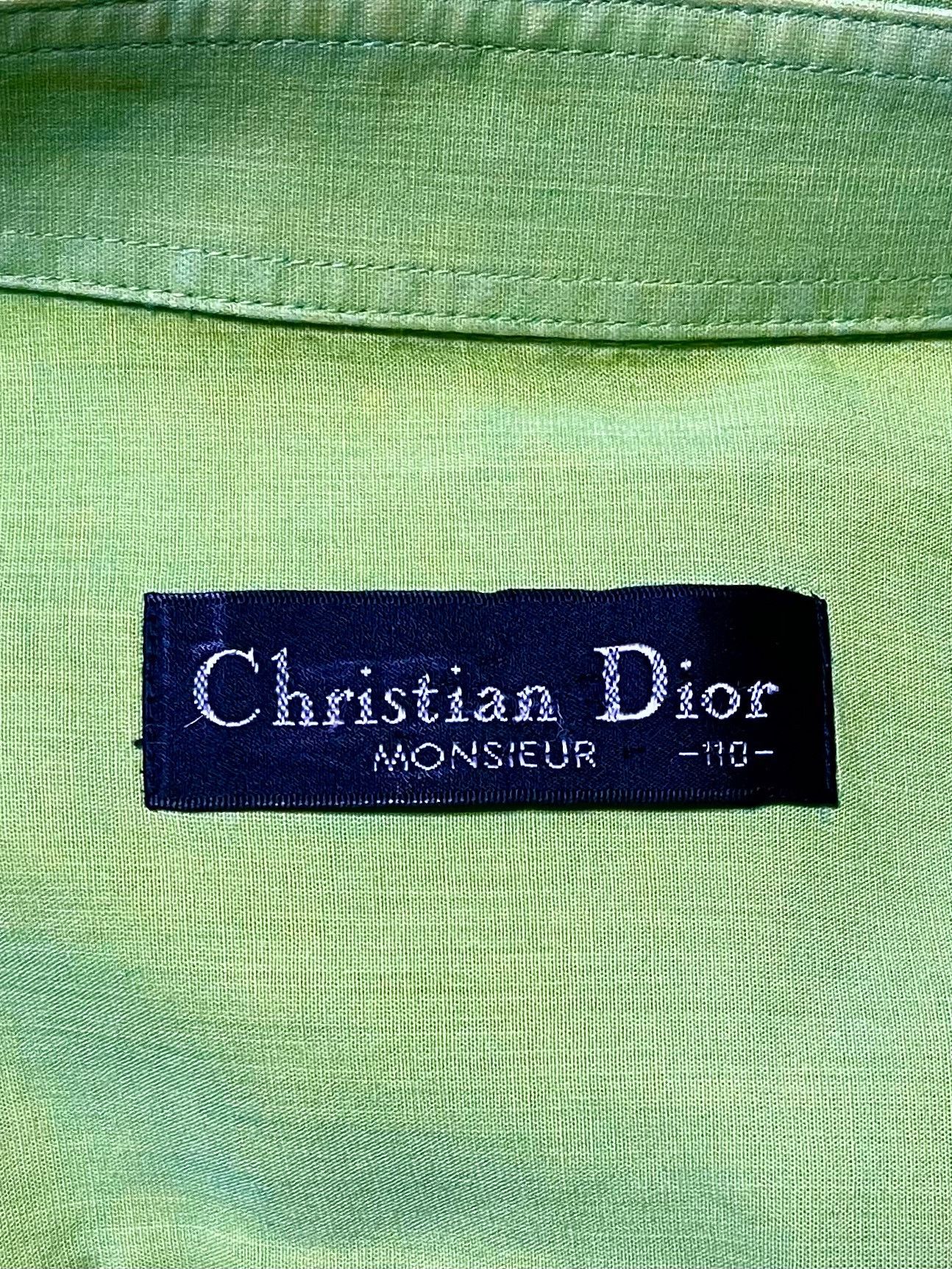 Christian Dior Monsieur Christian Dior Monsieur Grass Green Men's Shirt Size US L / EU 52-54 / 3 - 7 Thumbnail