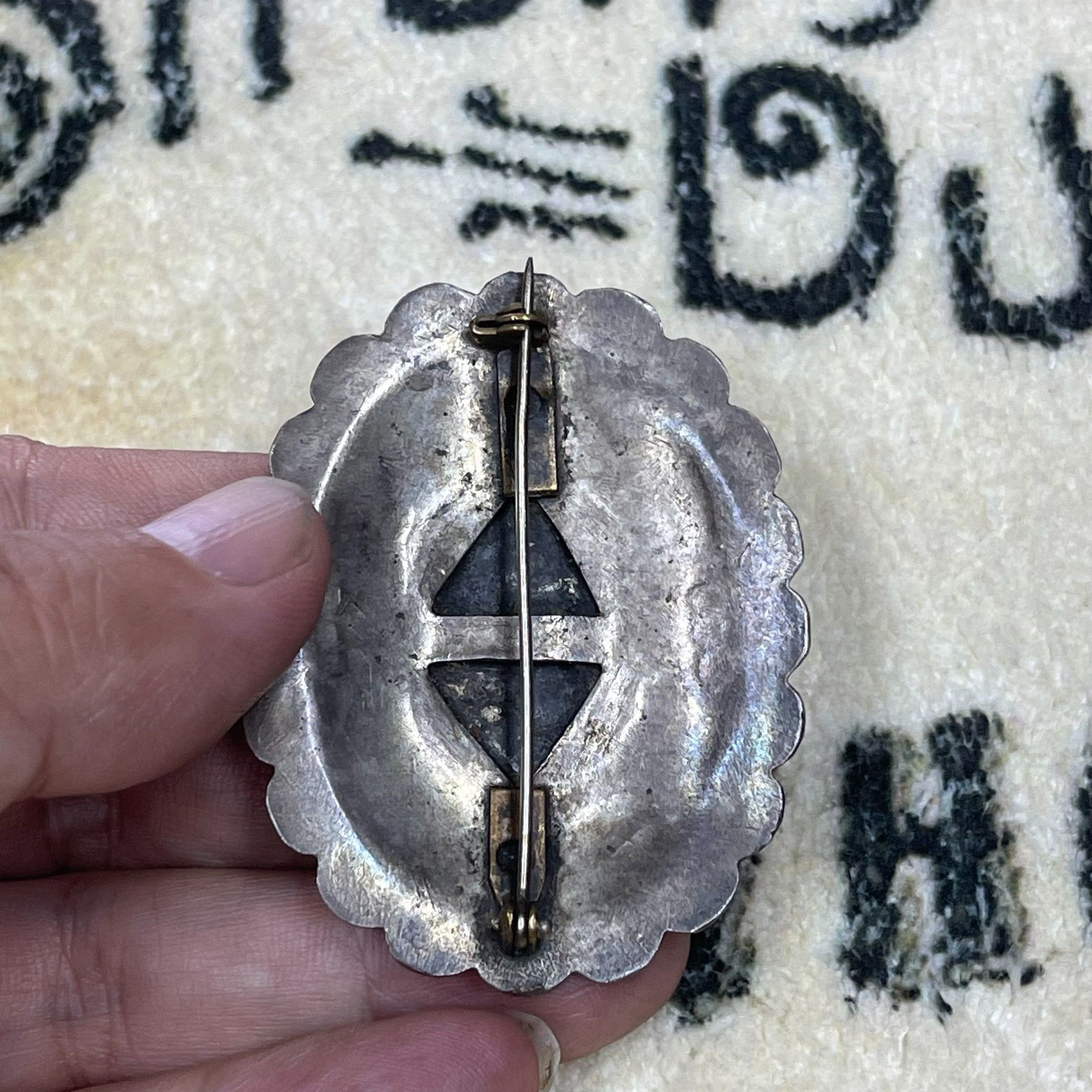 Other Navajo Antique Silver Turquoise Brooch Size ONE SIZE - 3 Thumbnail