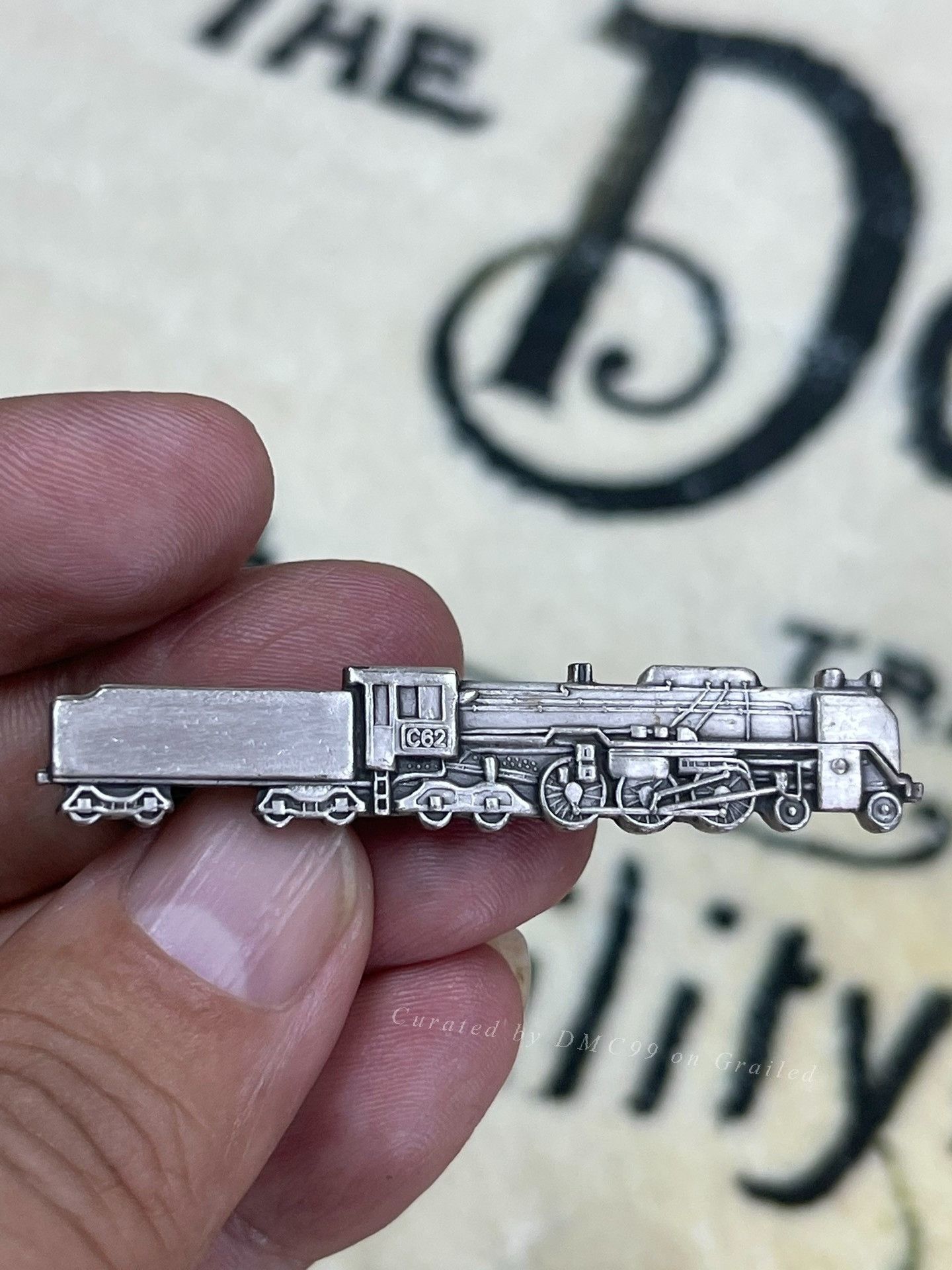 Other Antique Sterling Silver Locomotive Tie Clip Size ONE SIZE - 5 Thumbnail