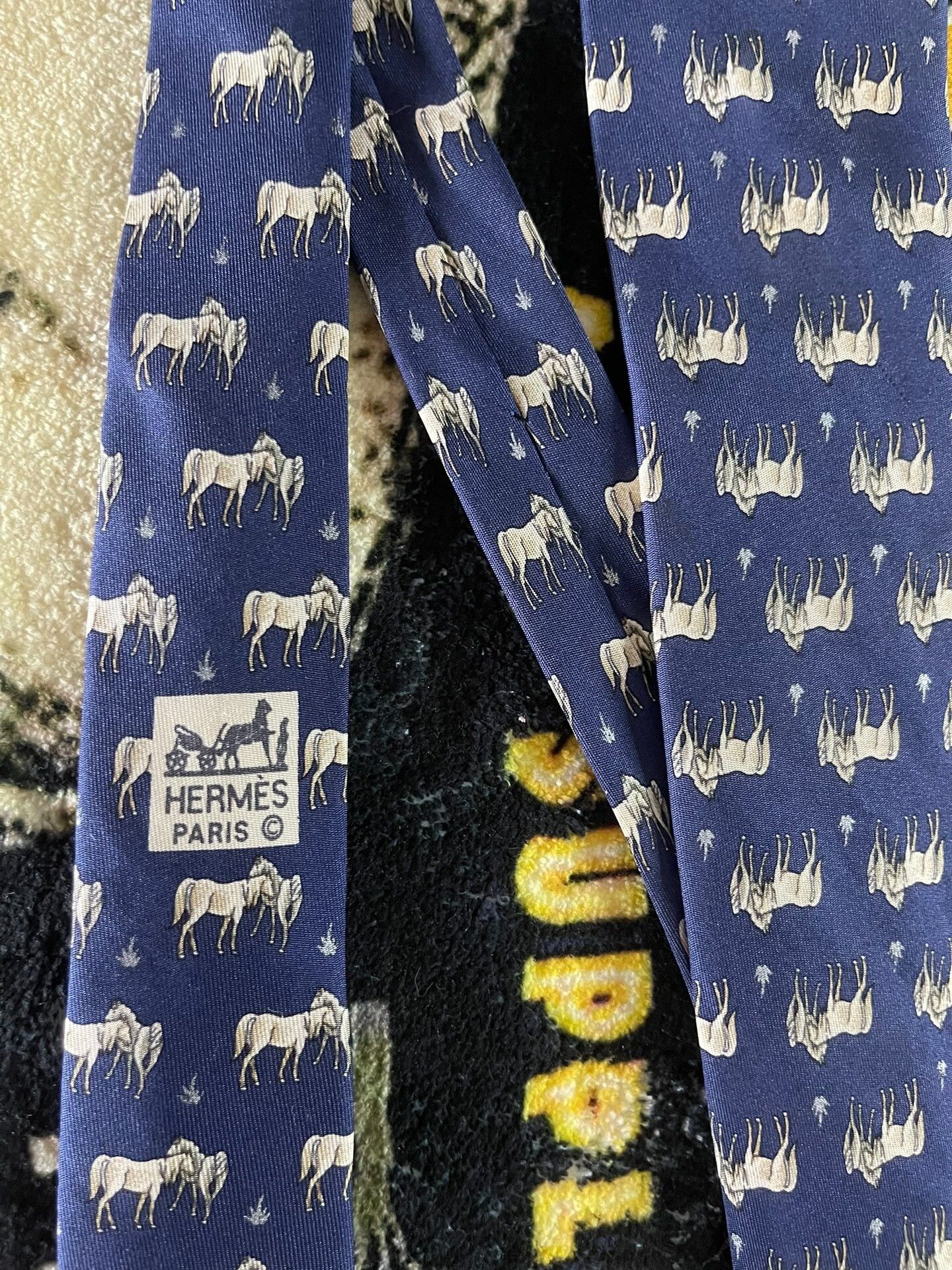 Hermes Hermès Made in France Ties Size ONE SIZE - 3 Thumbnail