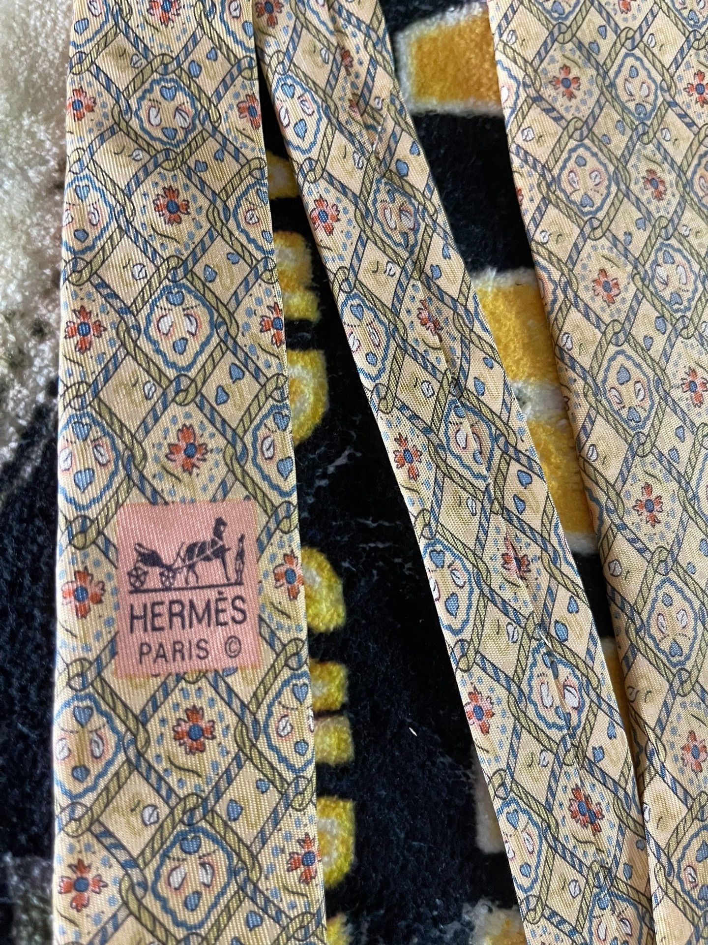 Hermes Hermès Made in France Ties Size ONE SIZE - 8 Thumbnail