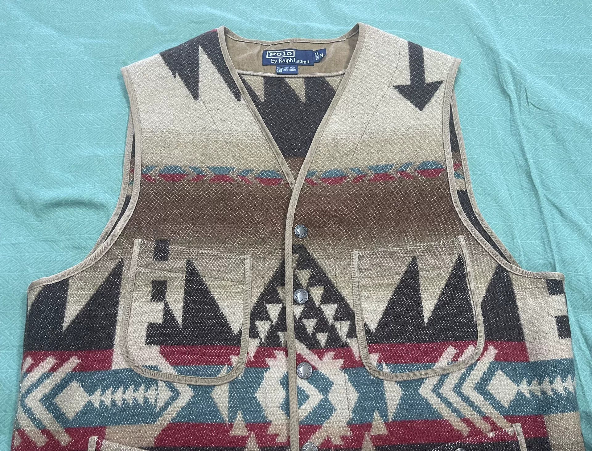 Polo Ralph Lauren Polo Ralph Lauren Navajo Wool Vest Size US M / EU 48-50 / 2 - 2 Thumbnail