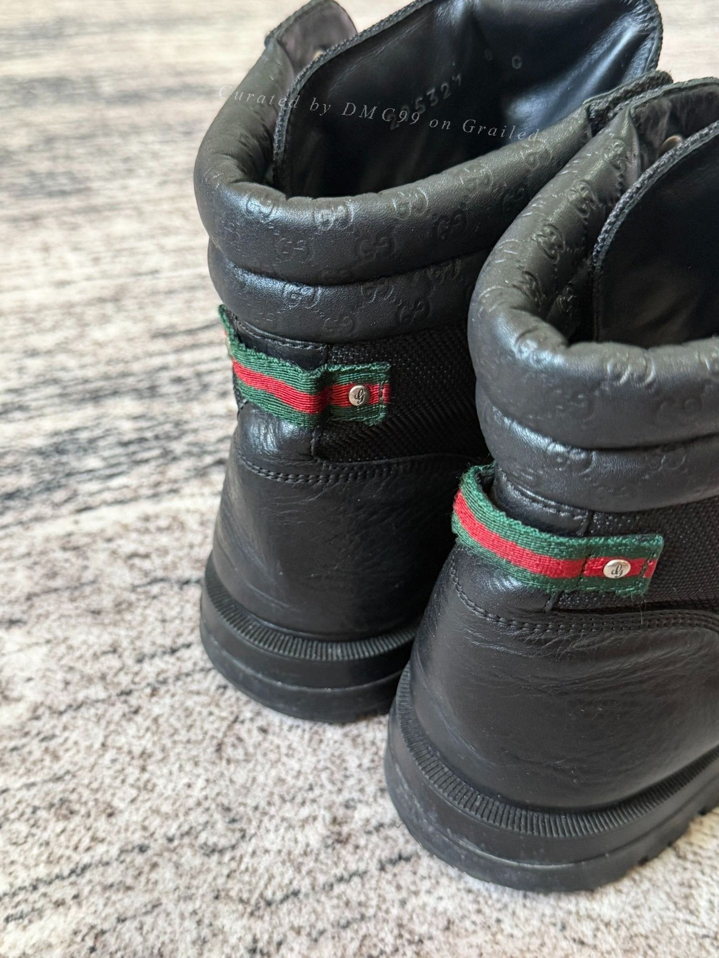 Gucci Gucci Black Leather Hiking Boots Size US 8 / EU 41 - 4 Thumbnail