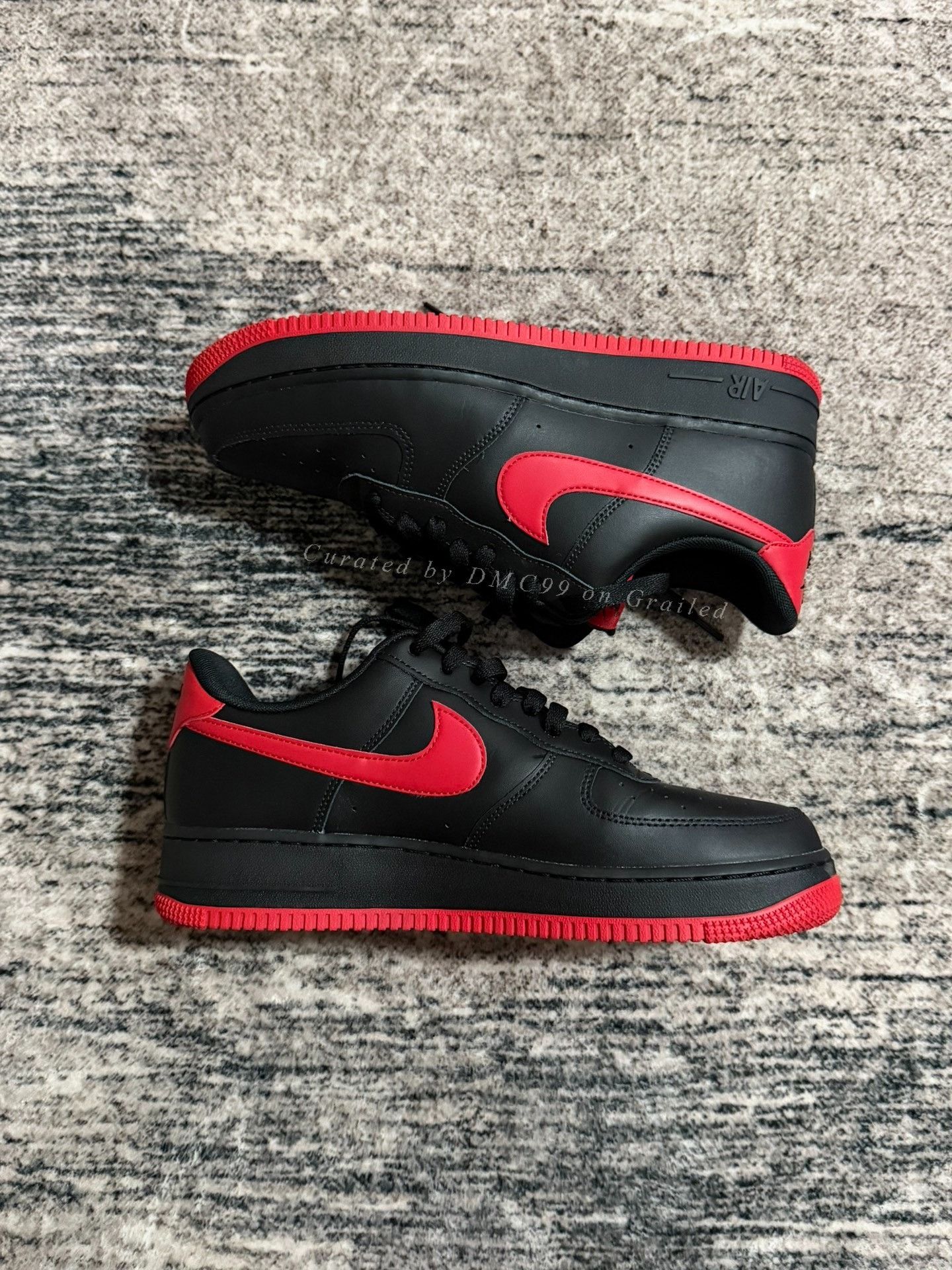Nike Nike Air Force 1 Black Red Size US 10 / EU 43 - 2 Thumbnail