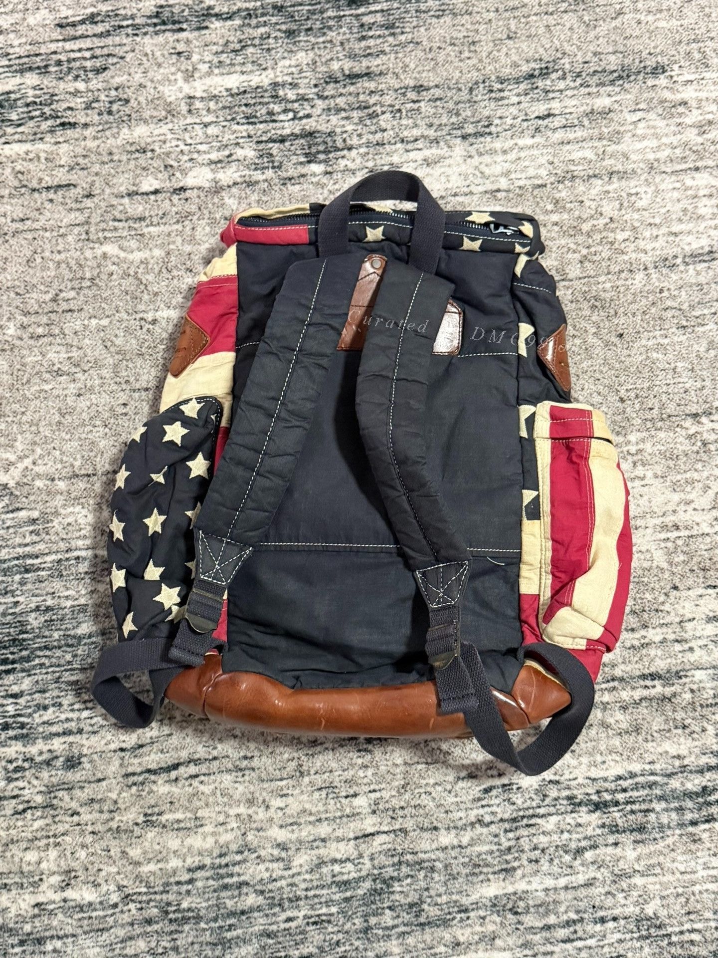 Vintage Vintage Ralph Lauren American Flag Backpack Size ONE SIZE - 4 Thumbnail