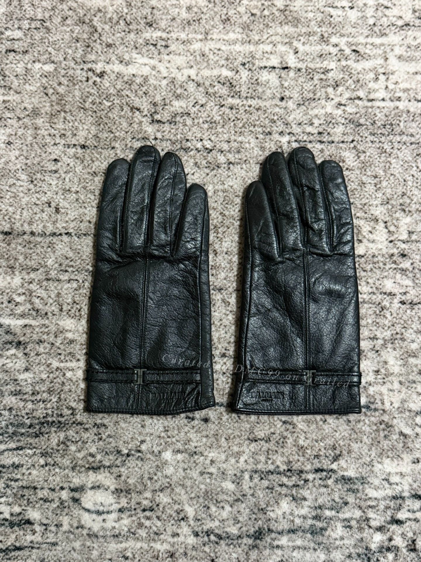 Balmain Balmain Lambskin Lock Cycling Gloves Size ONE SIZE - 2 Thumbnail