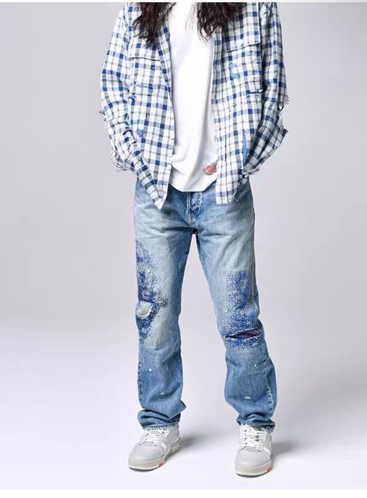 Kapital KAPITAL 14oz Monkey Cisco Sashiko Jeans Size US 34 / EU 50 - 5 Thumbnail