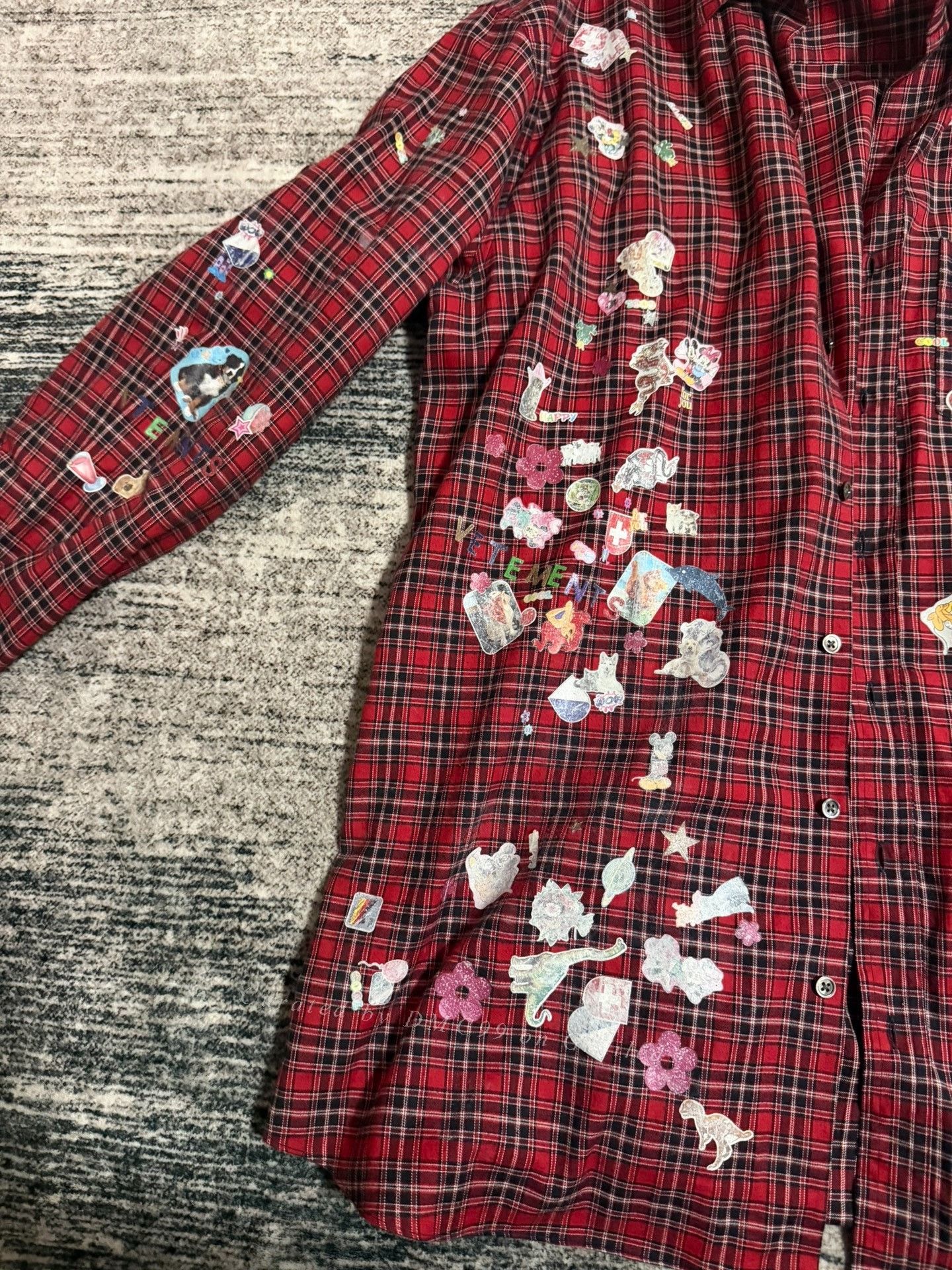 Vetements Vetements Disney Red Plaid Shirt Size S / US 4 / IT 40 - 3 Thumbnail