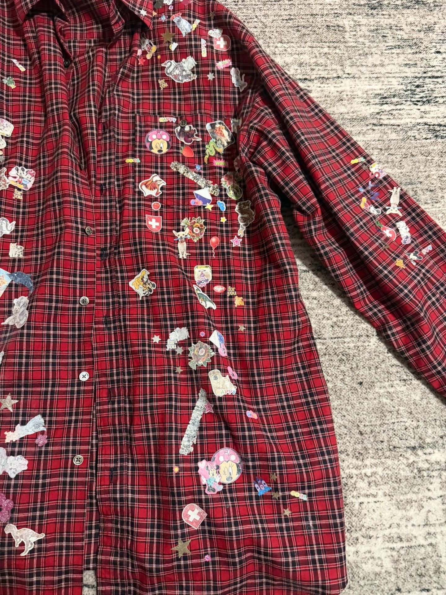Vetements Vetements Disney Red Plaid Shirt Size S / US 4 / IT 40 - 2 Thumbnail