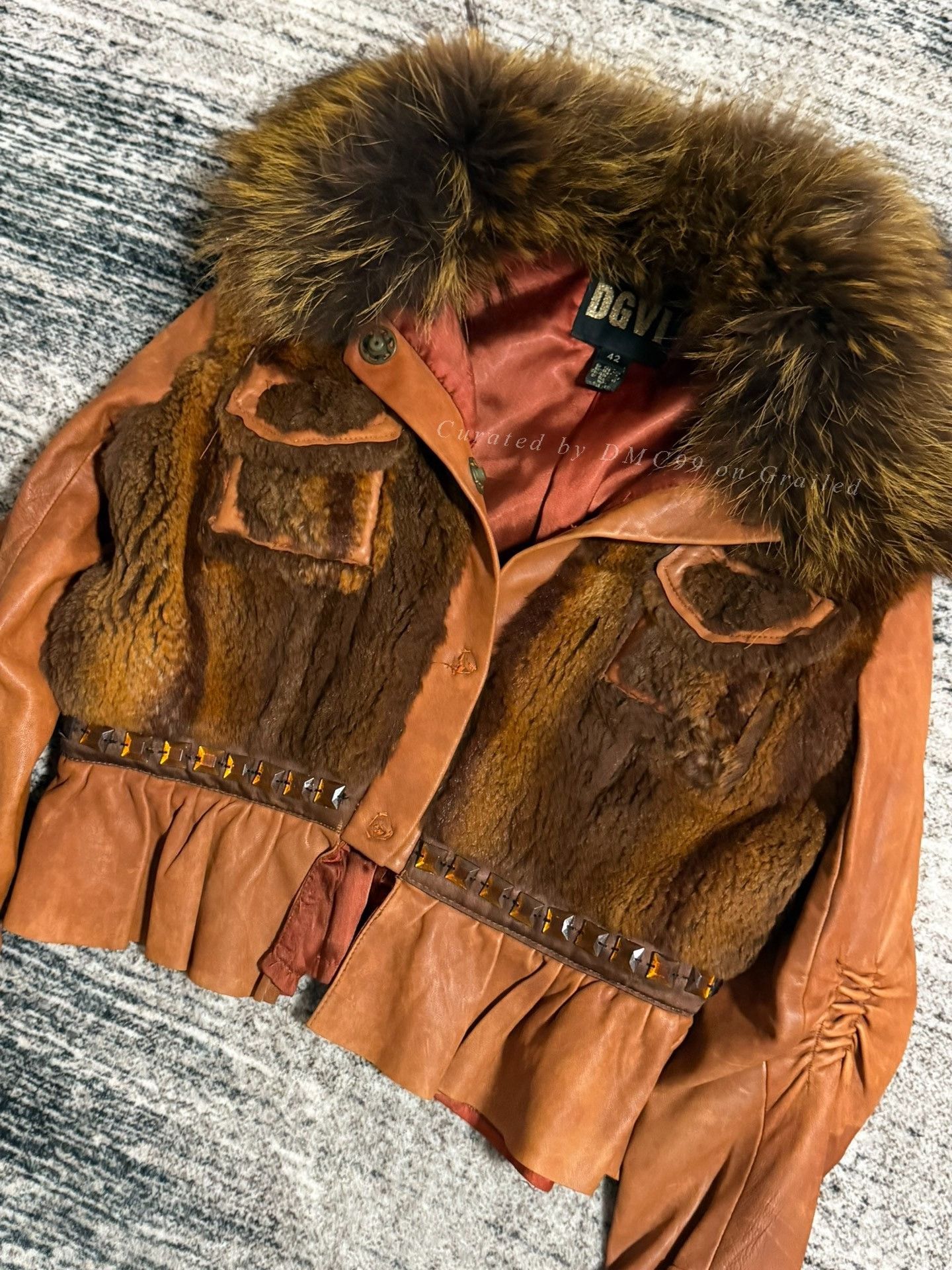 Vintage Vintage Dgiv Patchwork Rivet Fur Size M / US 6-8 / IT 42-44 - 2 Thumbnail