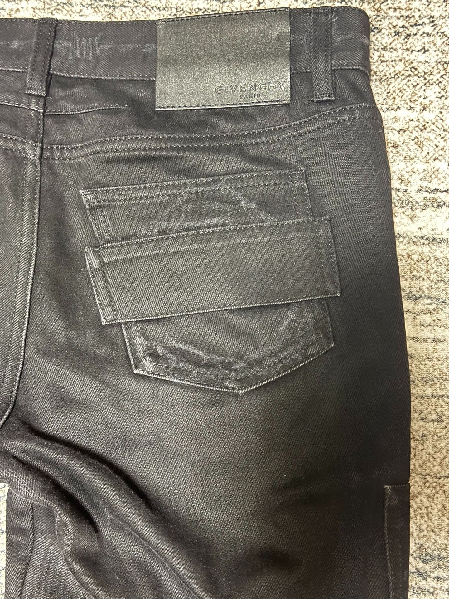 Riccardo Tisci Givenchy 14SS Jesus Print Double Knee Denim Size US 29 - 4 Thumbnail