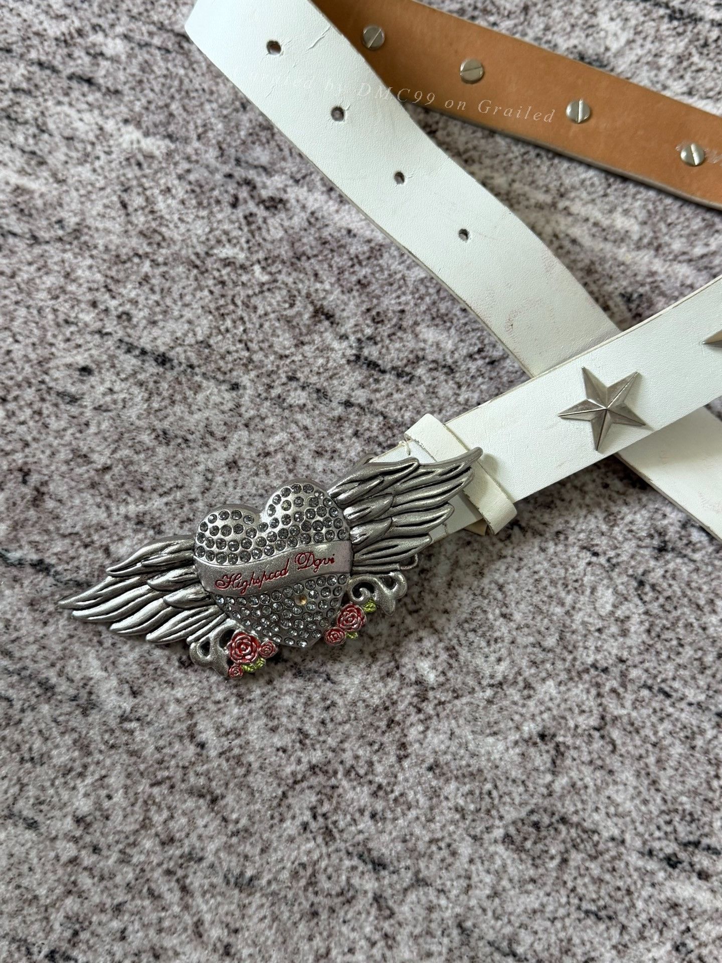 Harley Davidson Harley Davidson Vintage Wing Heart Belt Size ONE SIZE - 2 Thumbnail