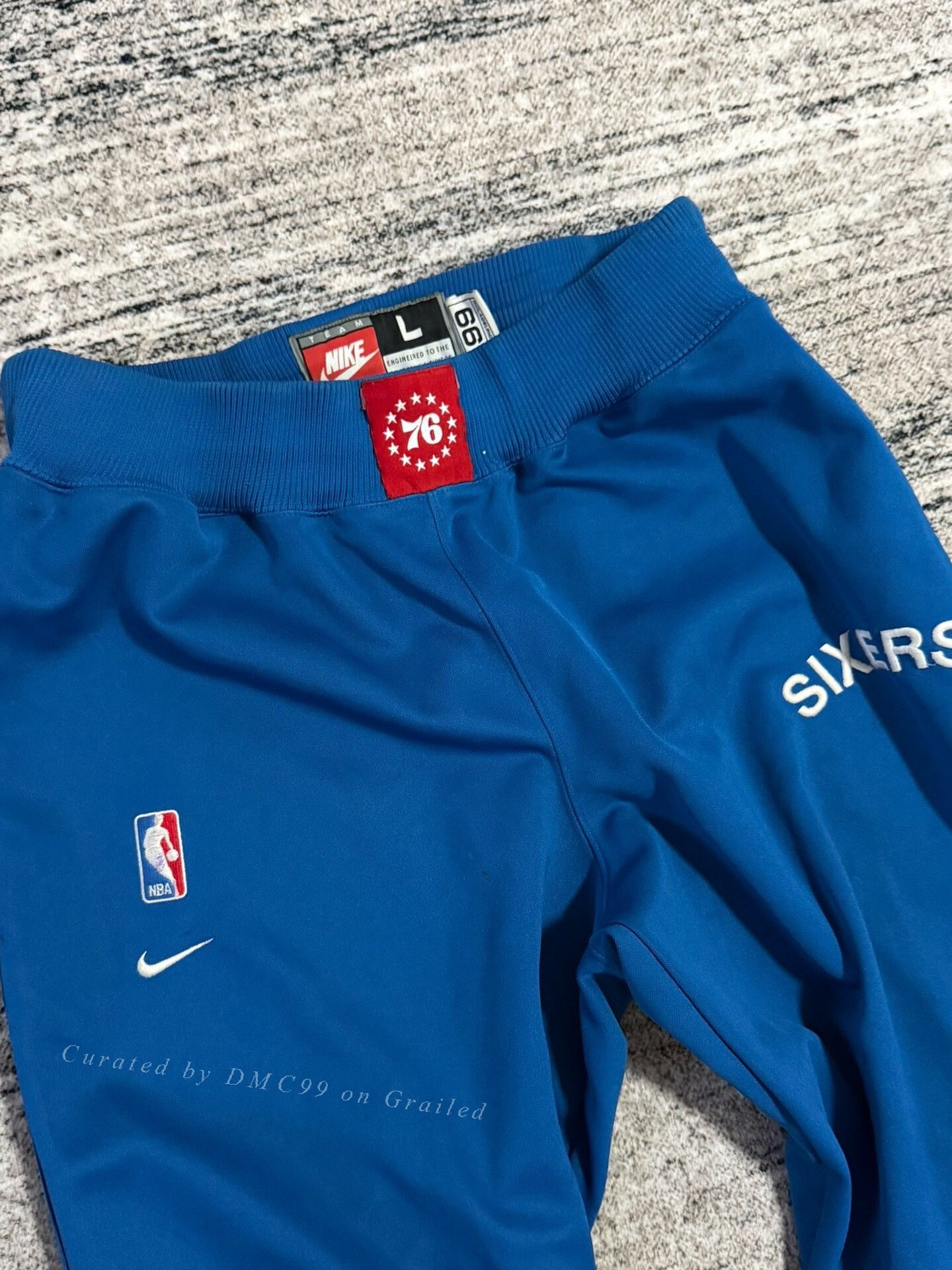 Vintage Vintage Nike Sixers Track Pants Size US 30 / EU 46 - 2 Thumbnail