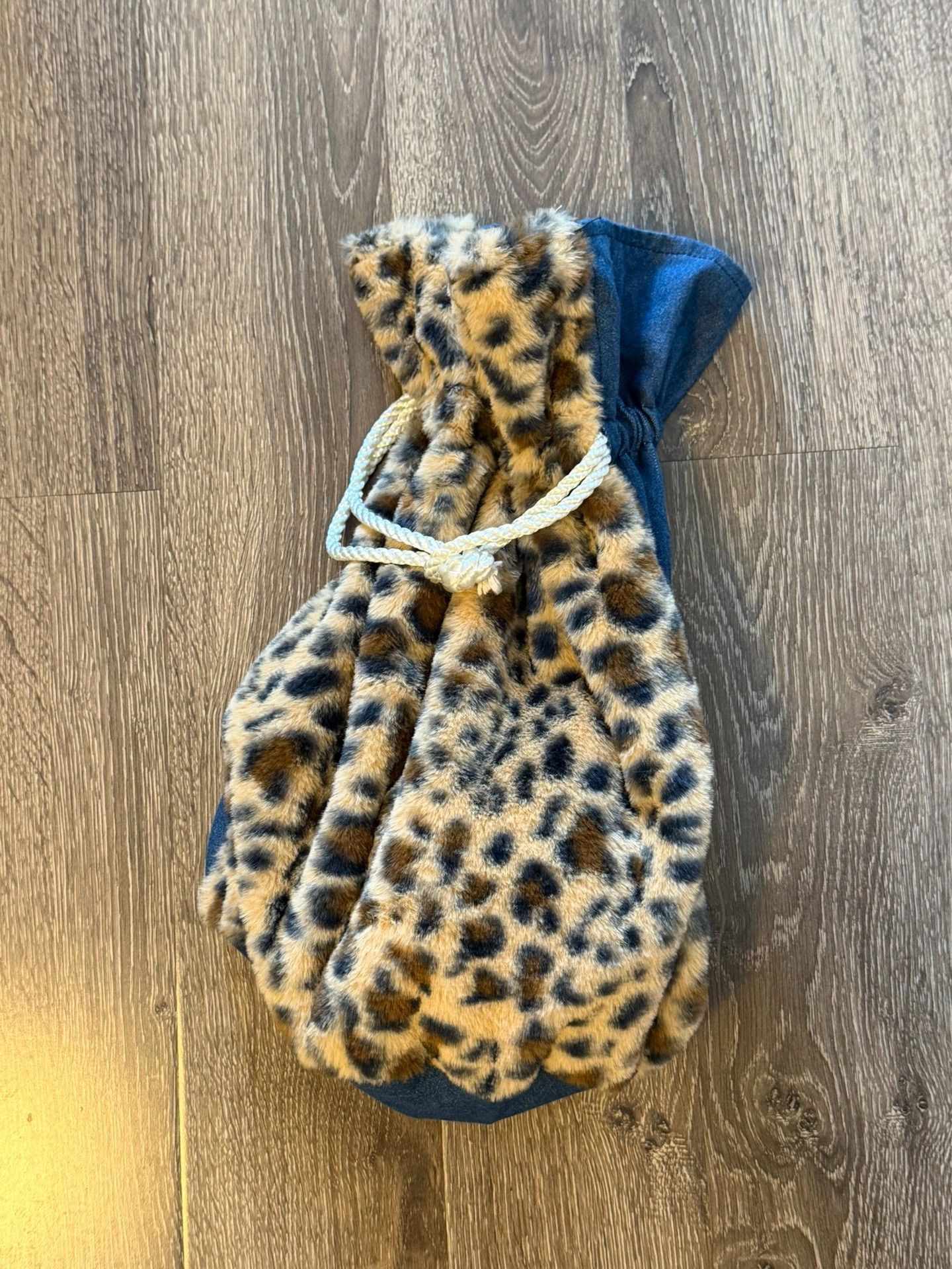 Skoloct Skoloct Art Gang Denim Leopard Bag Size ONE SIZE - 2 Thumbnail