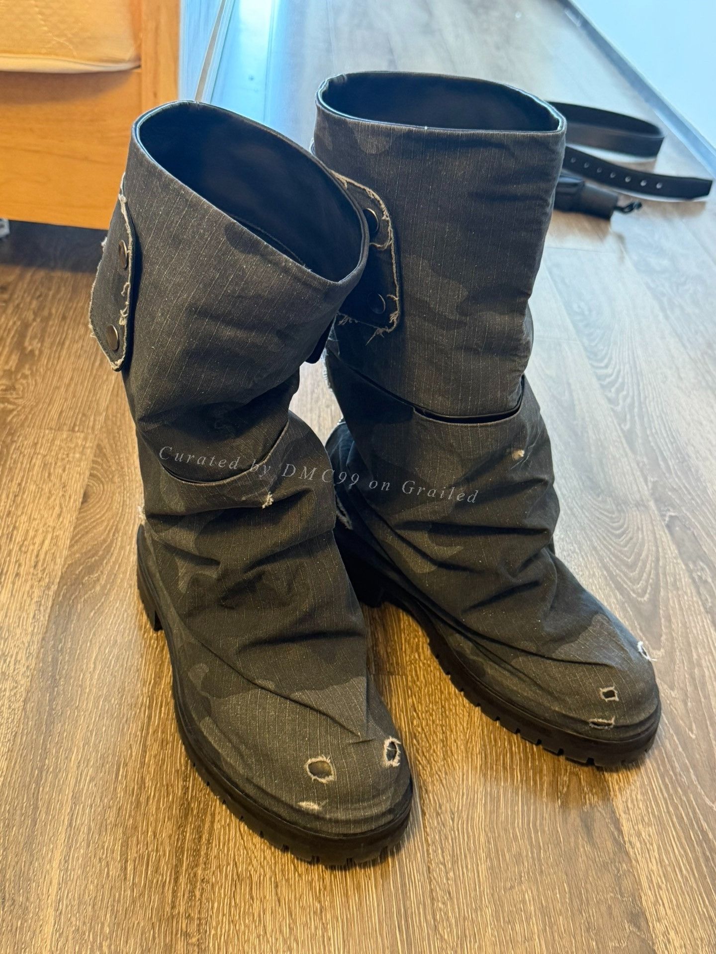 424 424inc Dark Camo High-Top Dragon Boots Size US 10 / EU 43 - 4 Thumbnail