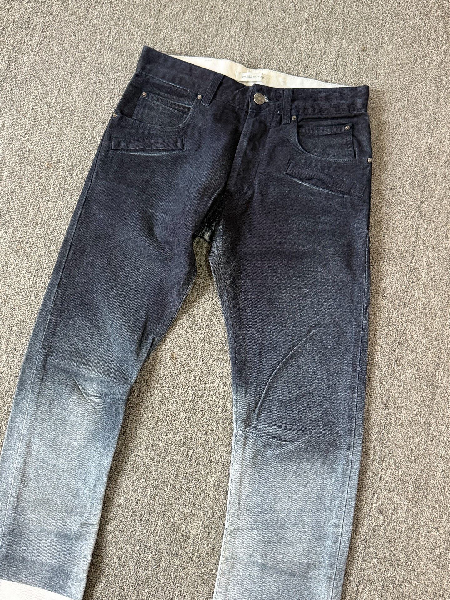 Balmain Balmain 2010s Dip Dye Denim Size US 29 - 2 Thumbnail