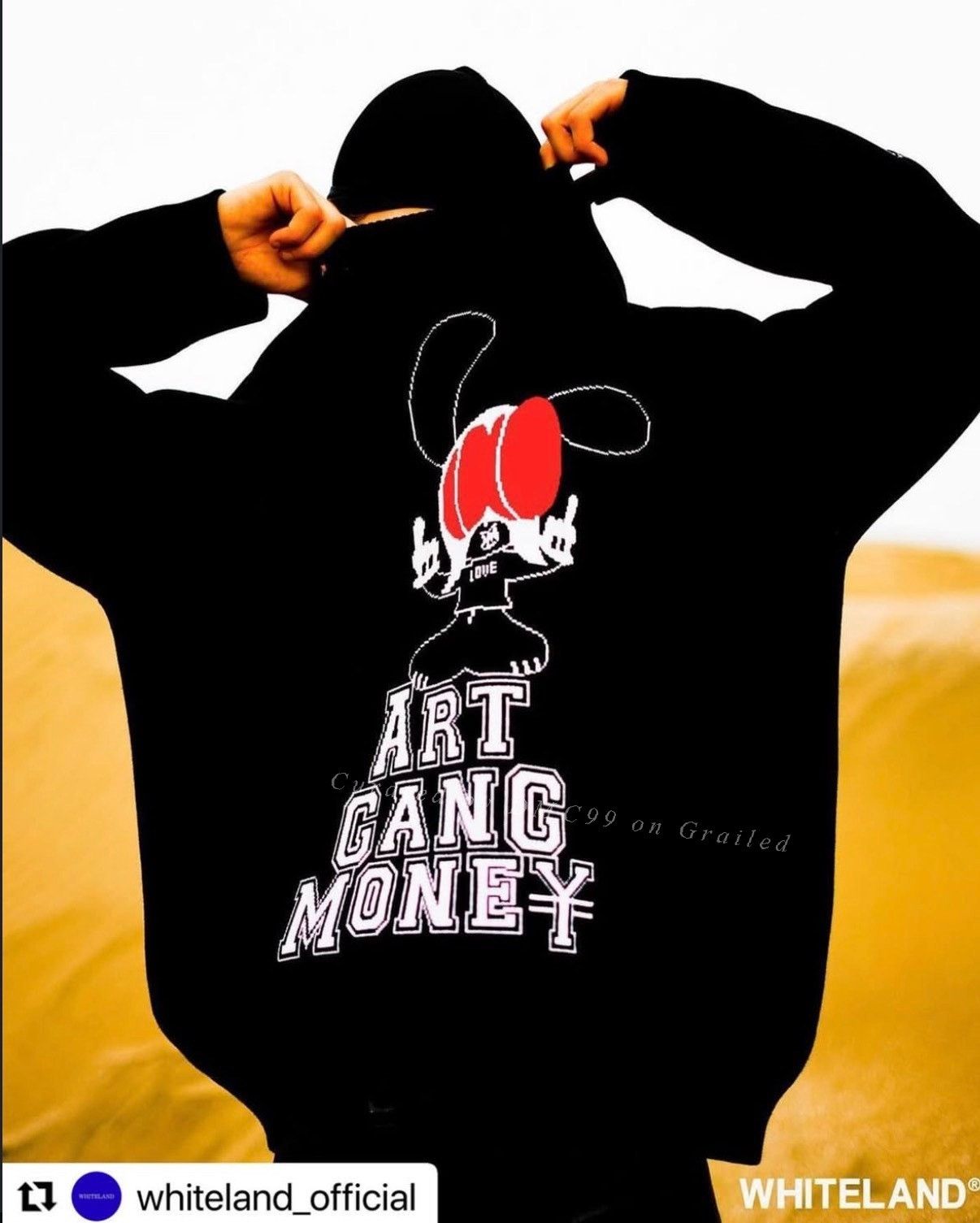 Skoloct Whiteland Art Gang Money Rabbit Sweater Size US S / EU 44-46 / 1 - 4 Thumbnail
