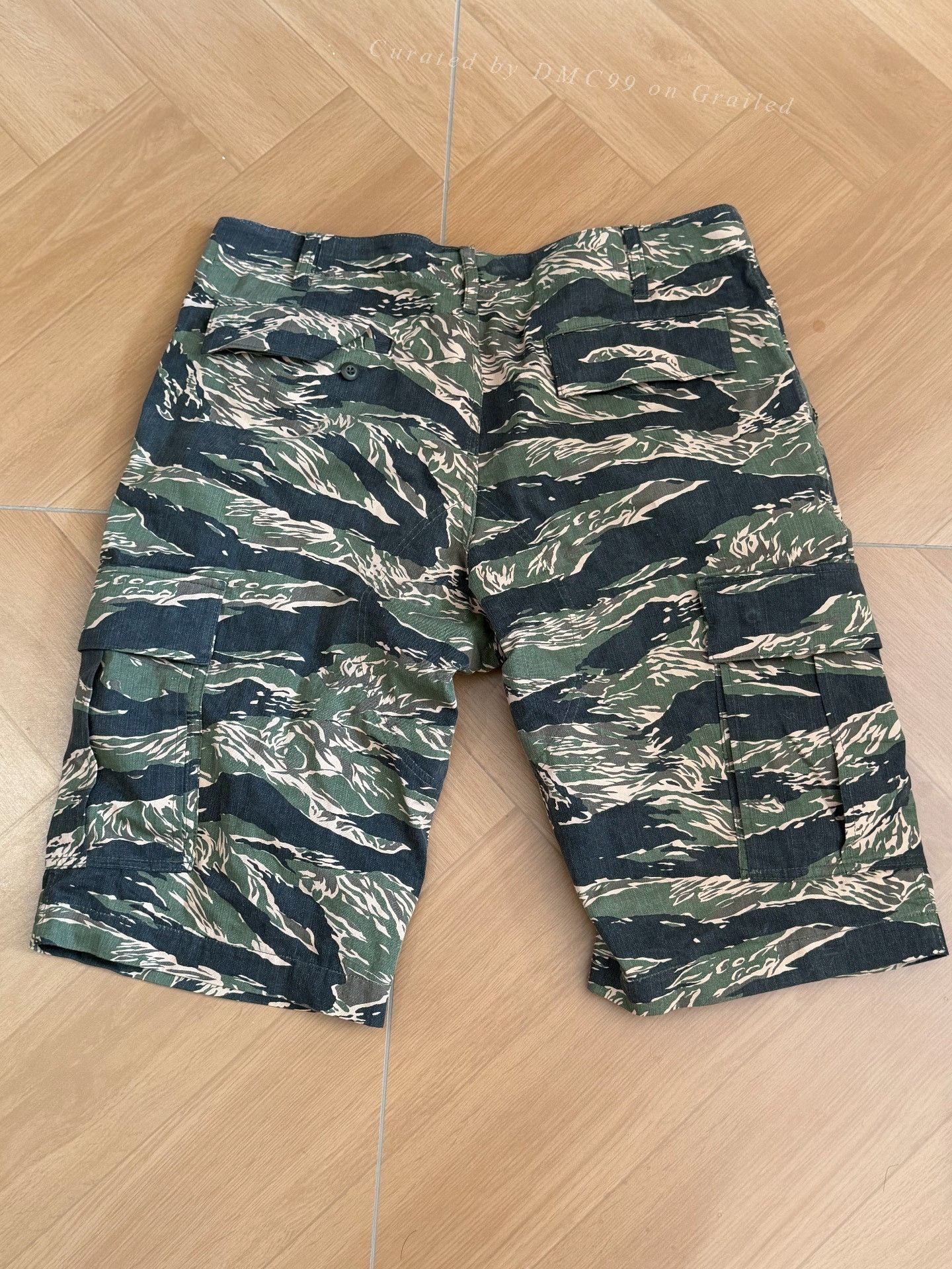 Junya Watanabe Junya Watanabe Tiger Stripe Cargo Shorts Size US 36 / EU 52 - 5 Thumbnail