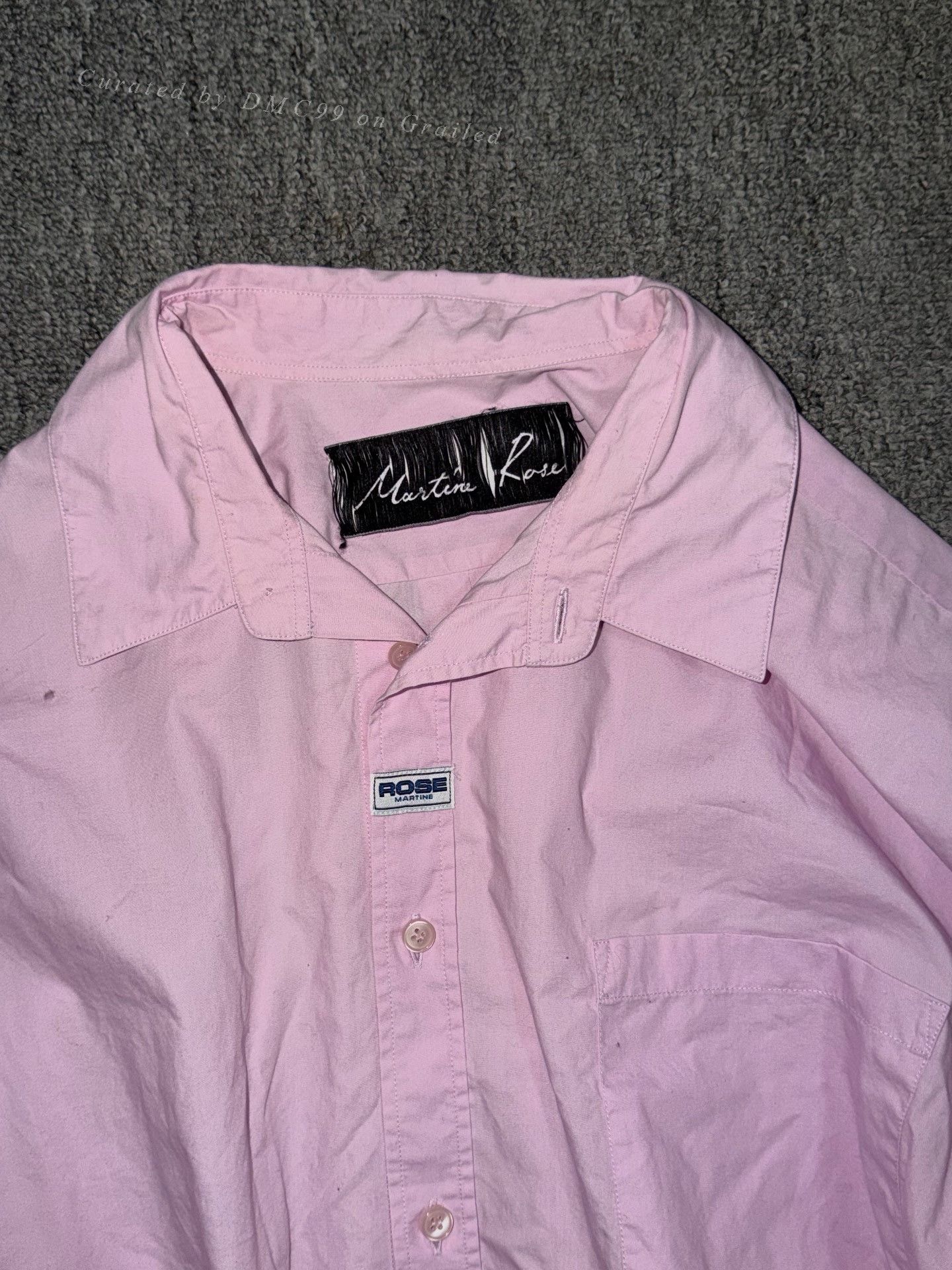 Martine Rose Martine Rose Light Pink Pleated Shirt Size XS / US 0-2 / IT 36-38 - 2 Thumbnail