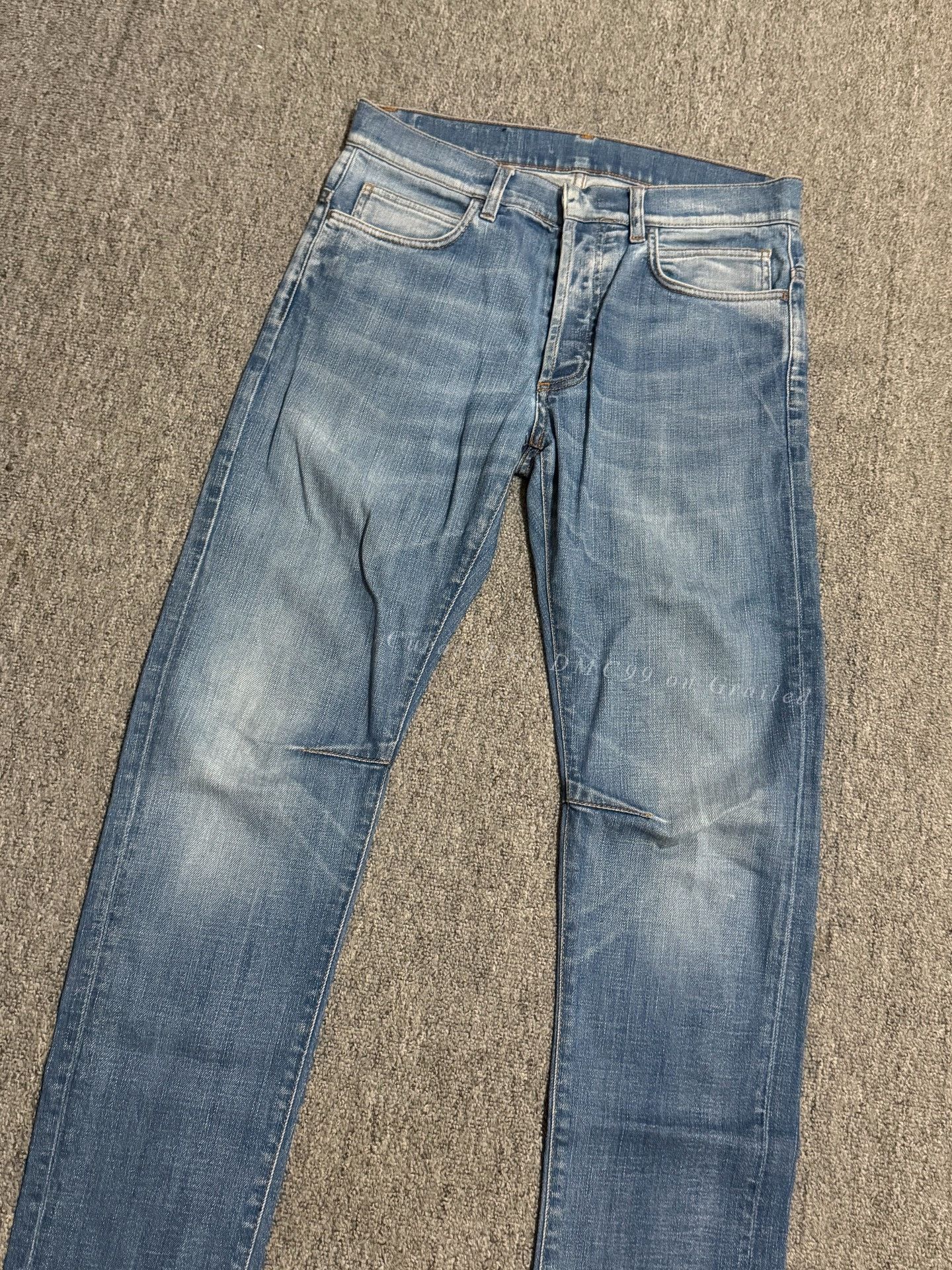 Balmain Balmain 11SS Curved Cut Blue Denim Size US 30 / EU 46 - 2 Thumbnail