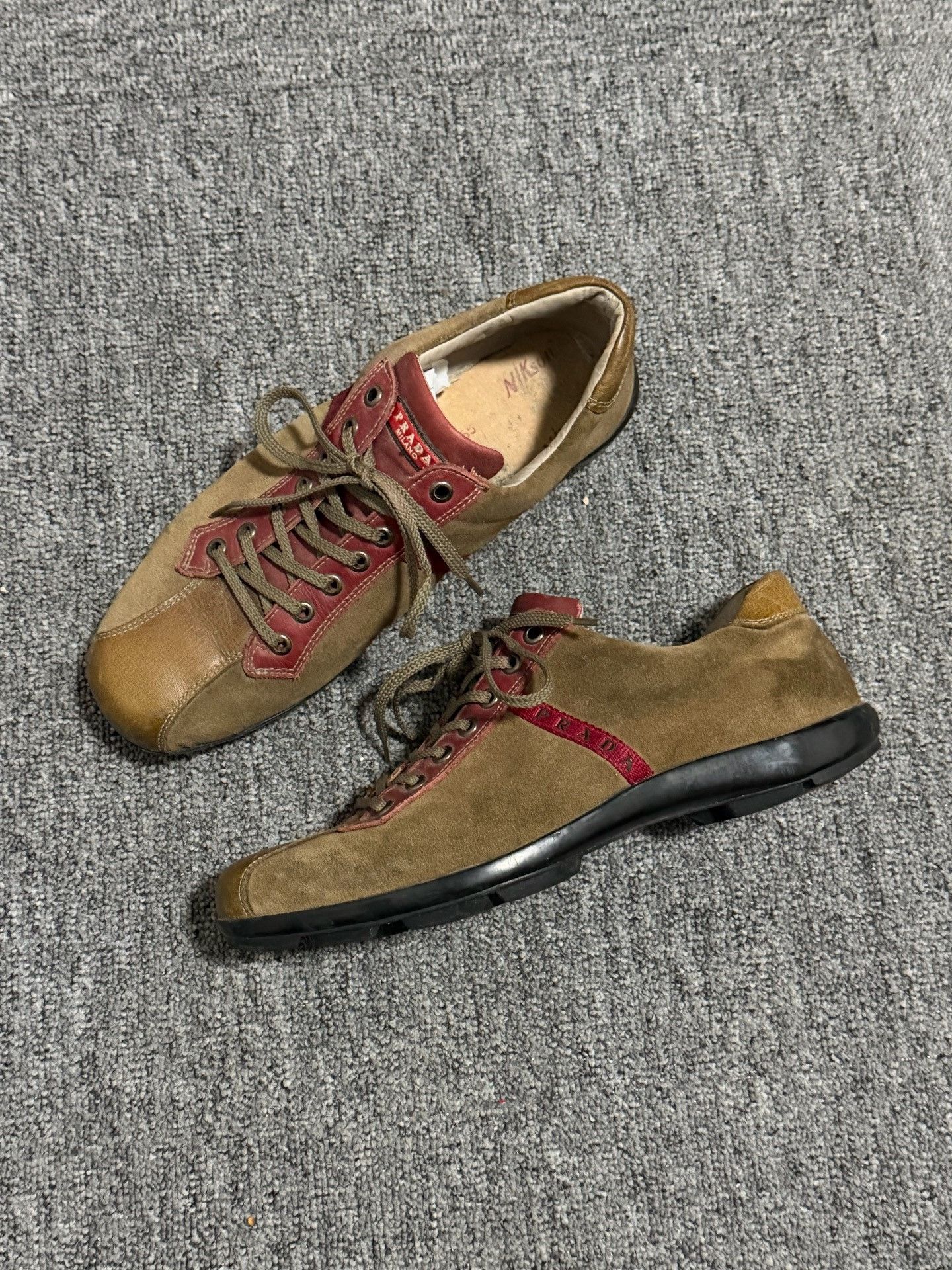Prada Vintage Prada 2000s Suede Patchwork Shoes Size US 9 / EU 42 - 2 Thumbnail