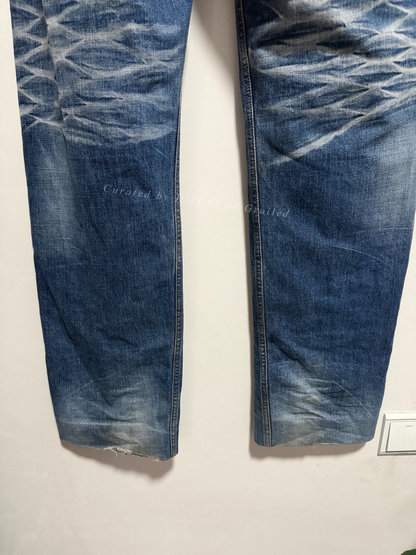 Balenciaga Balenciaga Water Ripple Baggy Blue Jeans Size US 26 / EU 42 - 5 Thumbnail