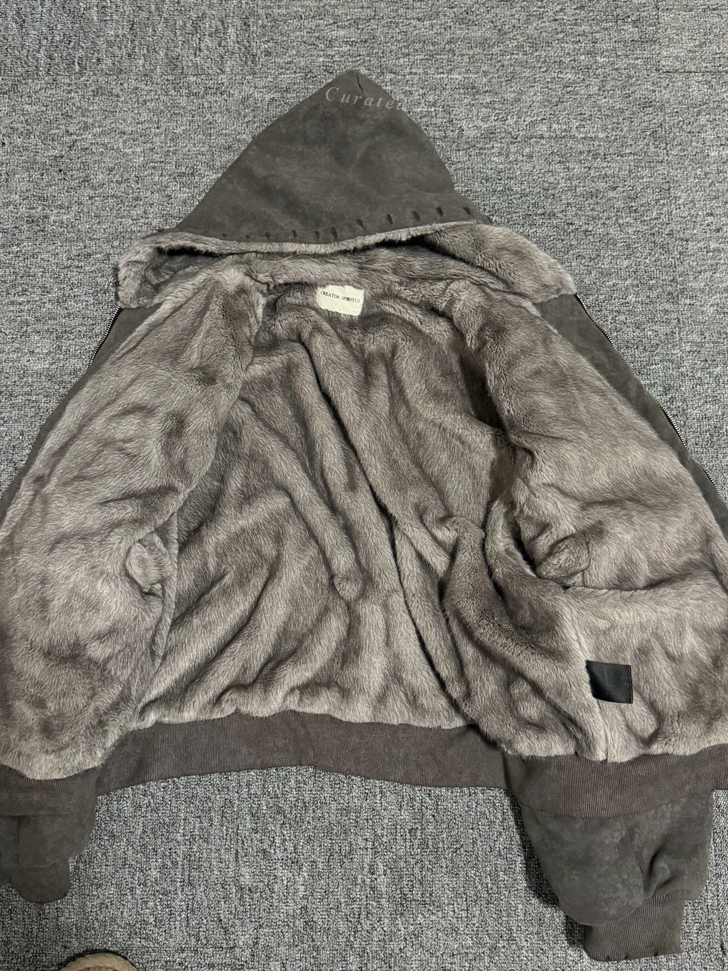 Vintage CreatorSpiritus Mink Fleece Bomber Size US M / EU 48-50 / 2 - 2 Thumbnail