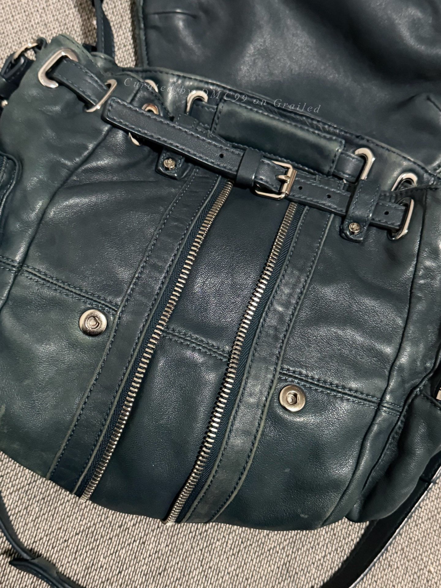 Alexander Wang Alexander Wang Lake Green Sheepskin Backpack Size ONE SIZE - 4 Thumbnail