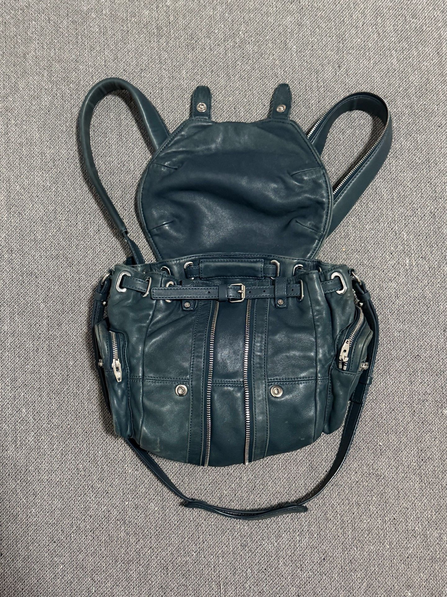 Alexander Wang Alexander Wang Lake Green Sheepskin Backpack Size ONE SIZE - 2 Thumbnail