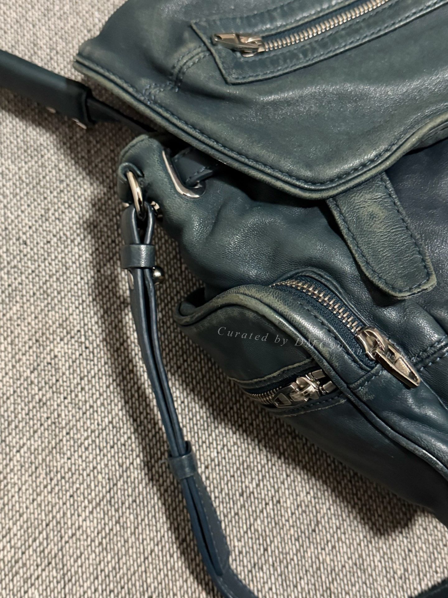 Alexander Wang Alexander Wang Lake Green Sheepskin Backpack Size ONE SIZE - 6 Thumbnail