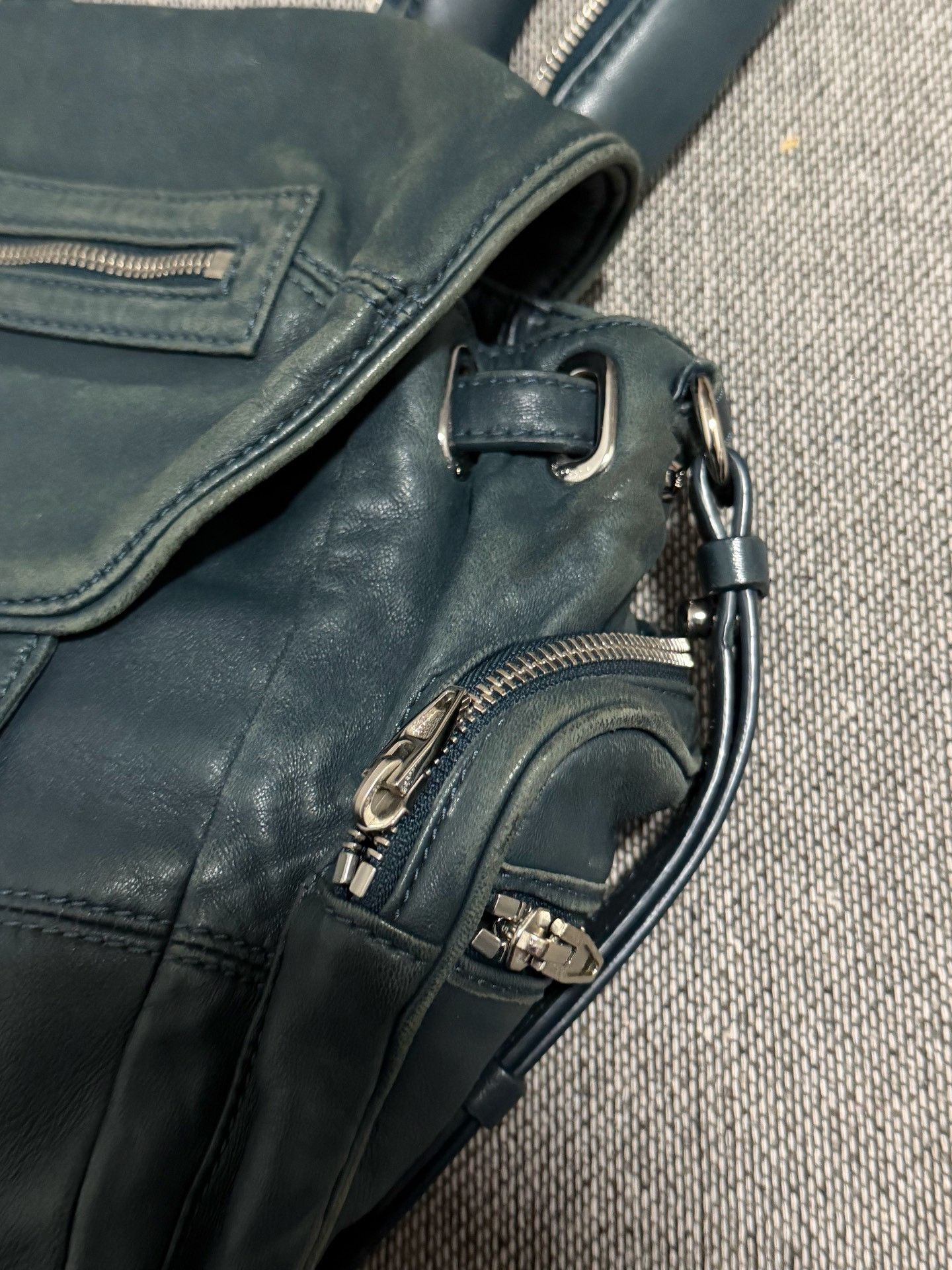 Alexander Wang Alexander Wang Lake Green Sheepskin Backpack Size ONE SIZE - 5 Thumbnail