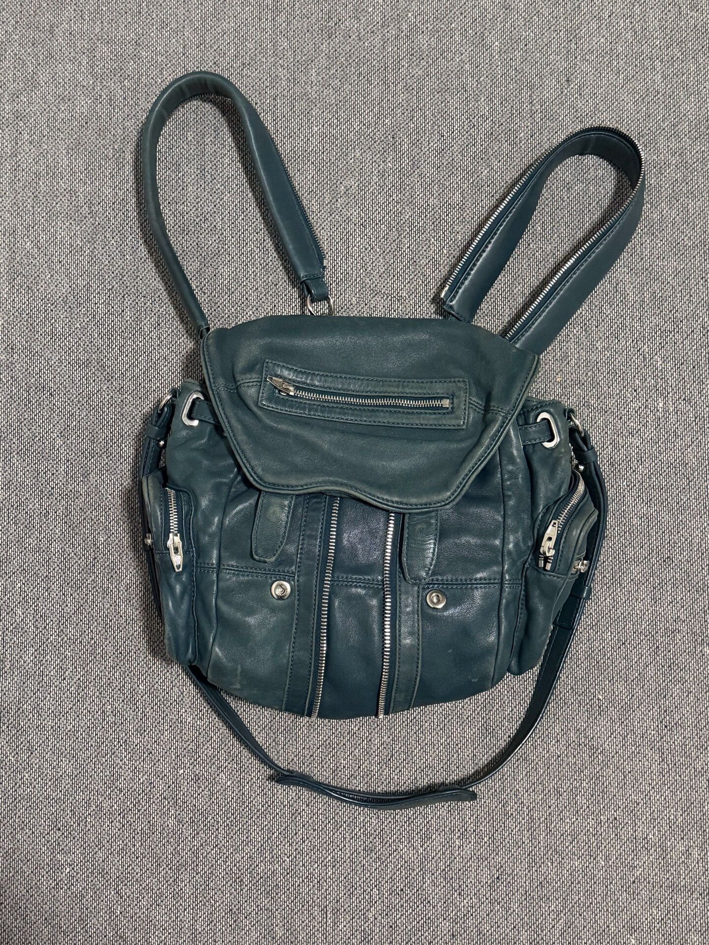 Alexander Wang Alexander Wang Lake Green Sheepskin Backpack Size ONE SIZE - 3 Thumbnail