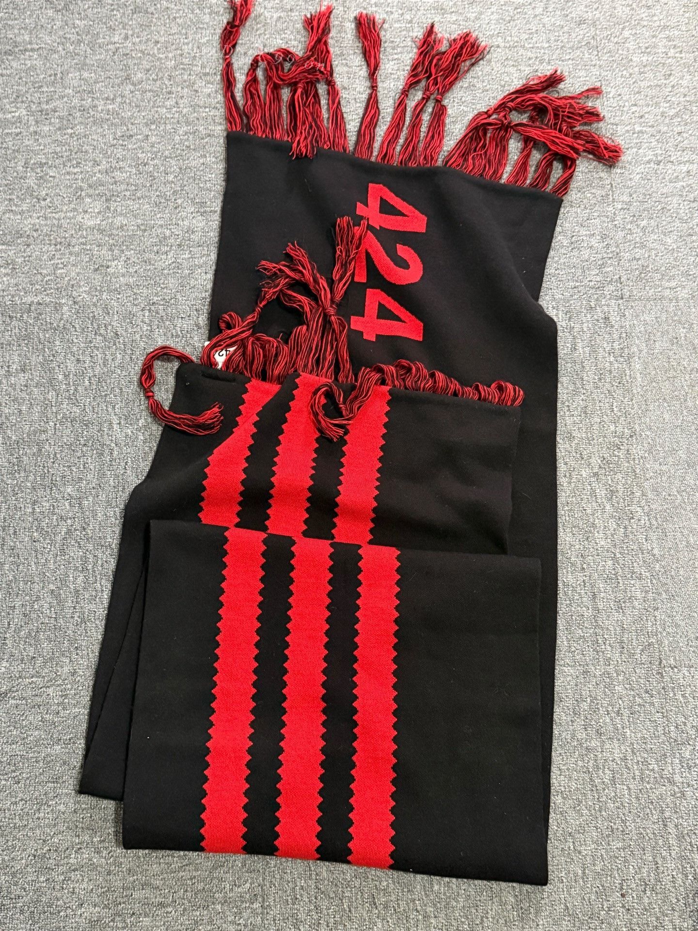 Adidas Adidas x 424 Fringed Scarf Size ONE SIZE - 2 Thumbnail