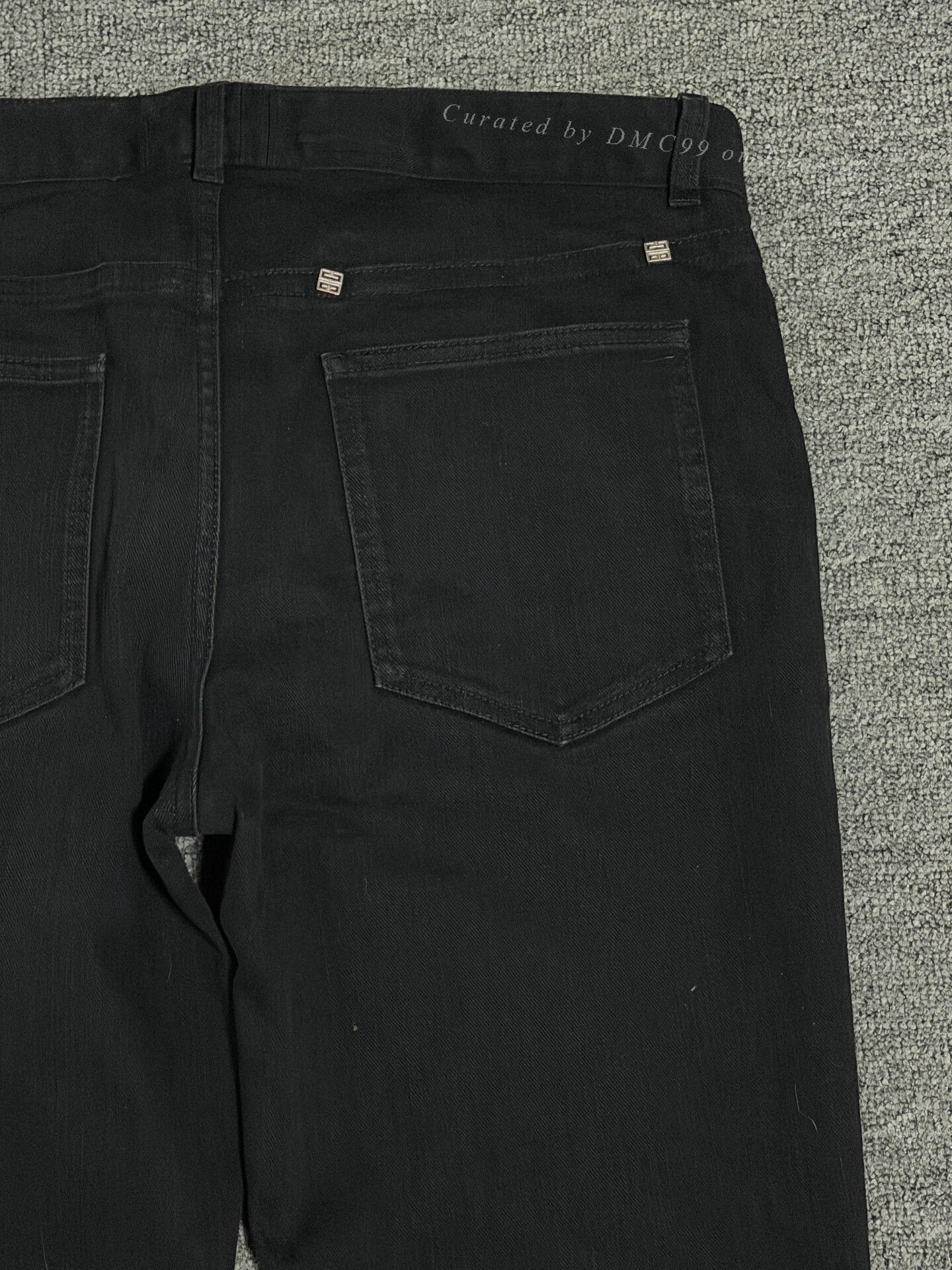 Givenchy Givenchy Water Ripple Silver Buckle Jeans Size US 33 - 3 Thumbnail