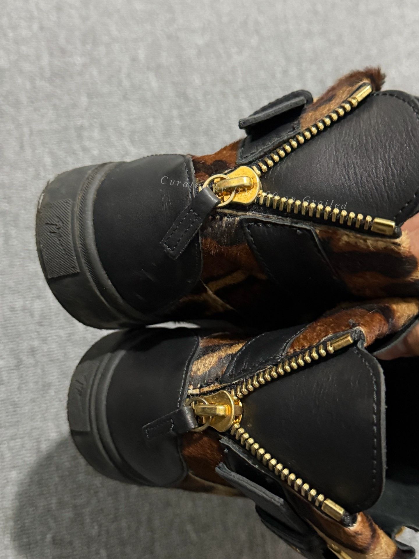 Giuseppe Zanotti Giuseppe Zanotti Leopard Chain Strap Boots Size US 7.5 / EU 40-41 - 4 Thumbnail