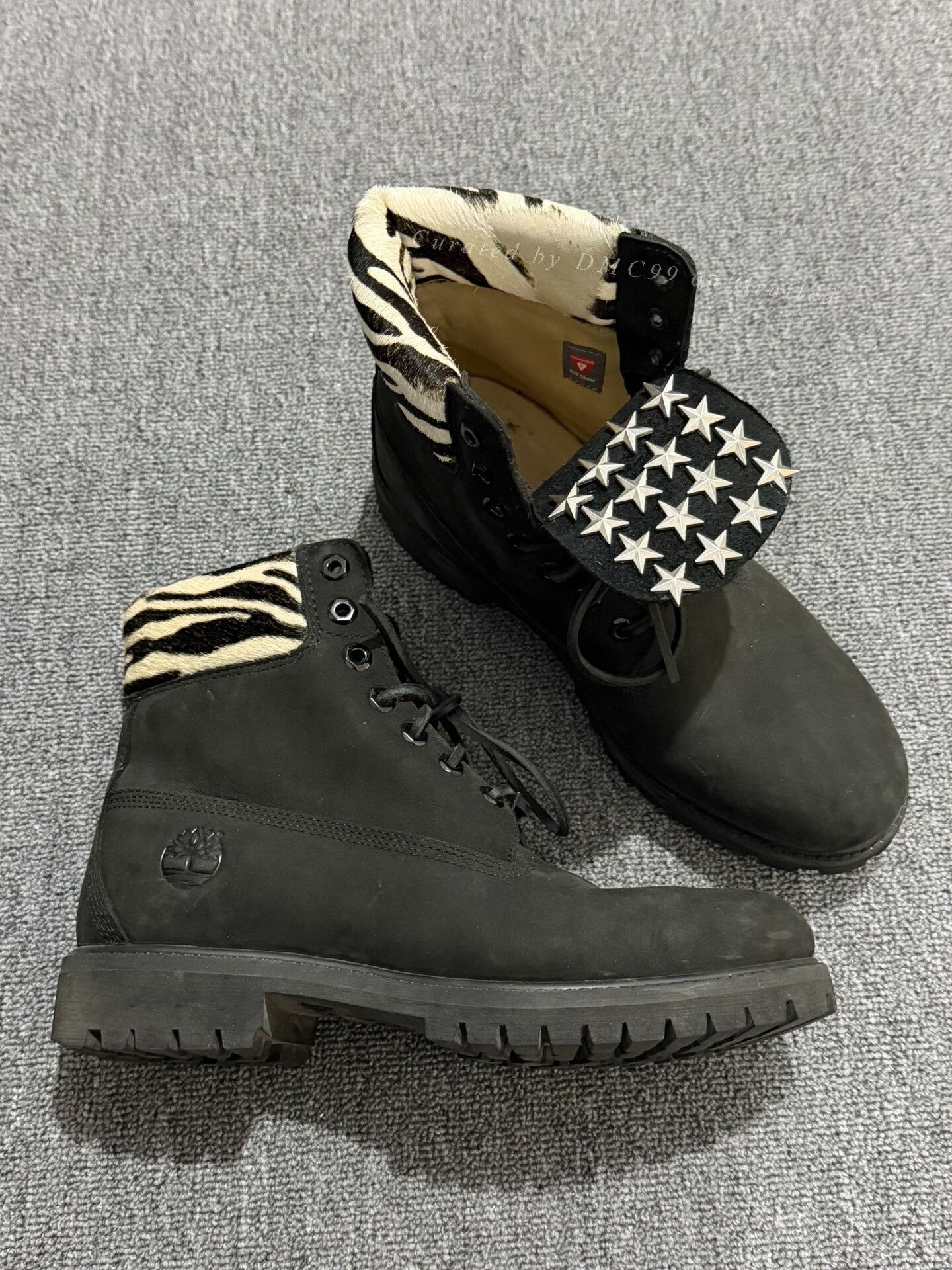 Timberland Timberland Black Zebra Horsehair Stud Boots Size US 9 / EU 42 - 2 Thumbnail