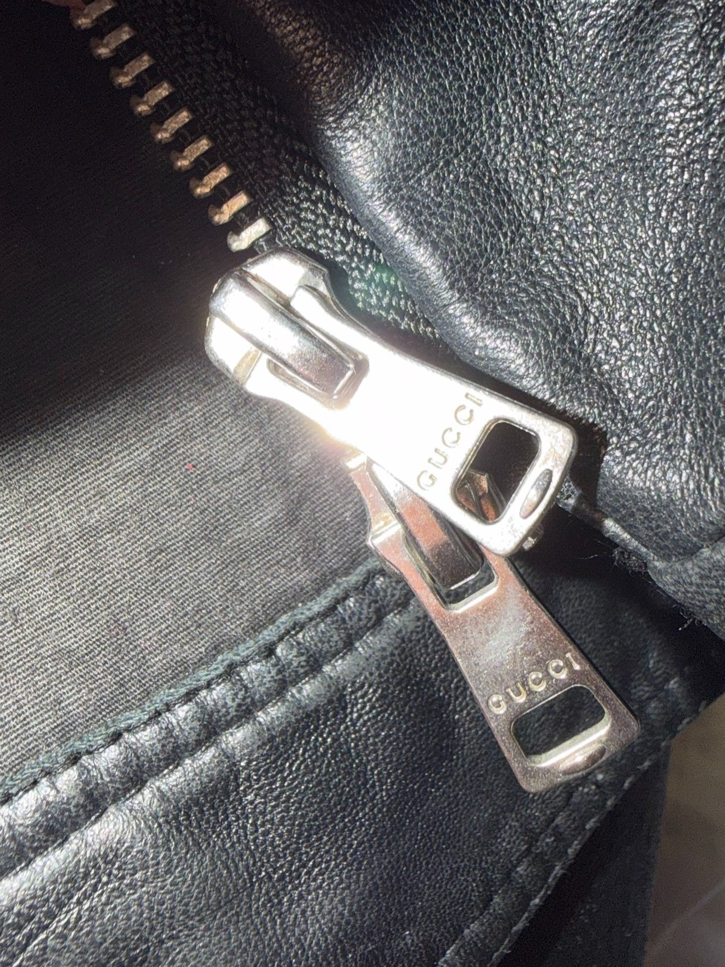 Gucci Gucci Hollow Strap Iron Ring Leather Jacket Size US L / EU 52-54 / 3 - 5 Thumbnail