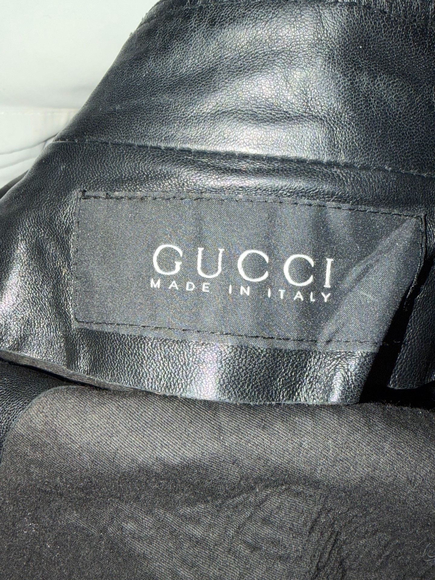 Gucci Gucci Hollow Strap Iron Ring Leather Jacket Size US L / EU 52-54 / 3 - 6 Thumbnail