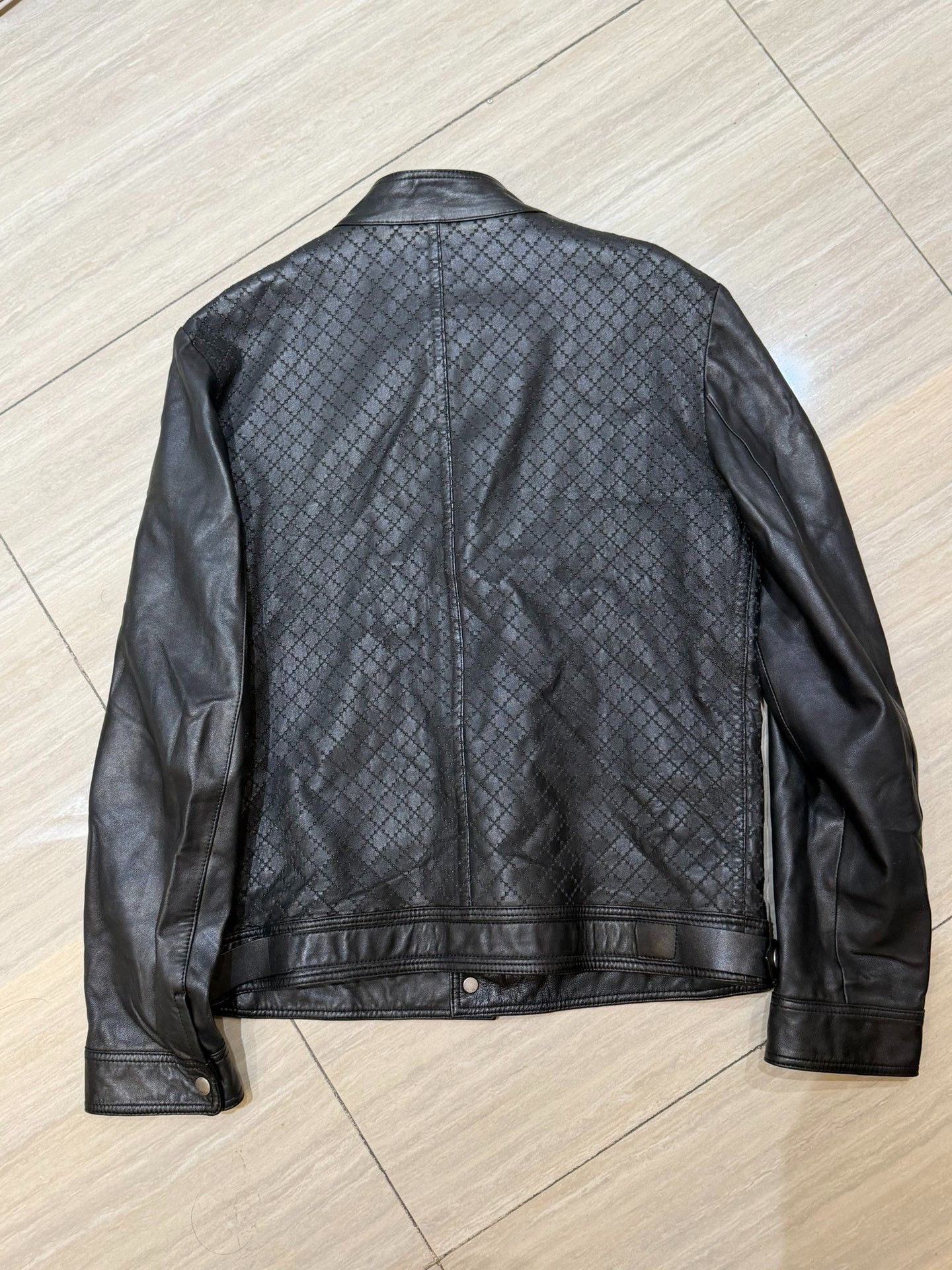 Gucci Gucci Hollow Strap Iron Ring Leather Jacket Size US L / EU 52-54 / 3 - 2 Thumbnail