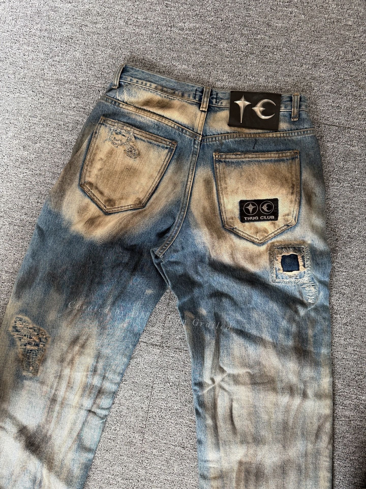 Thug Club Thugclub 25SS Boro Distressed Jeans Size US 30 / EU 46 - 3 Thumbnail