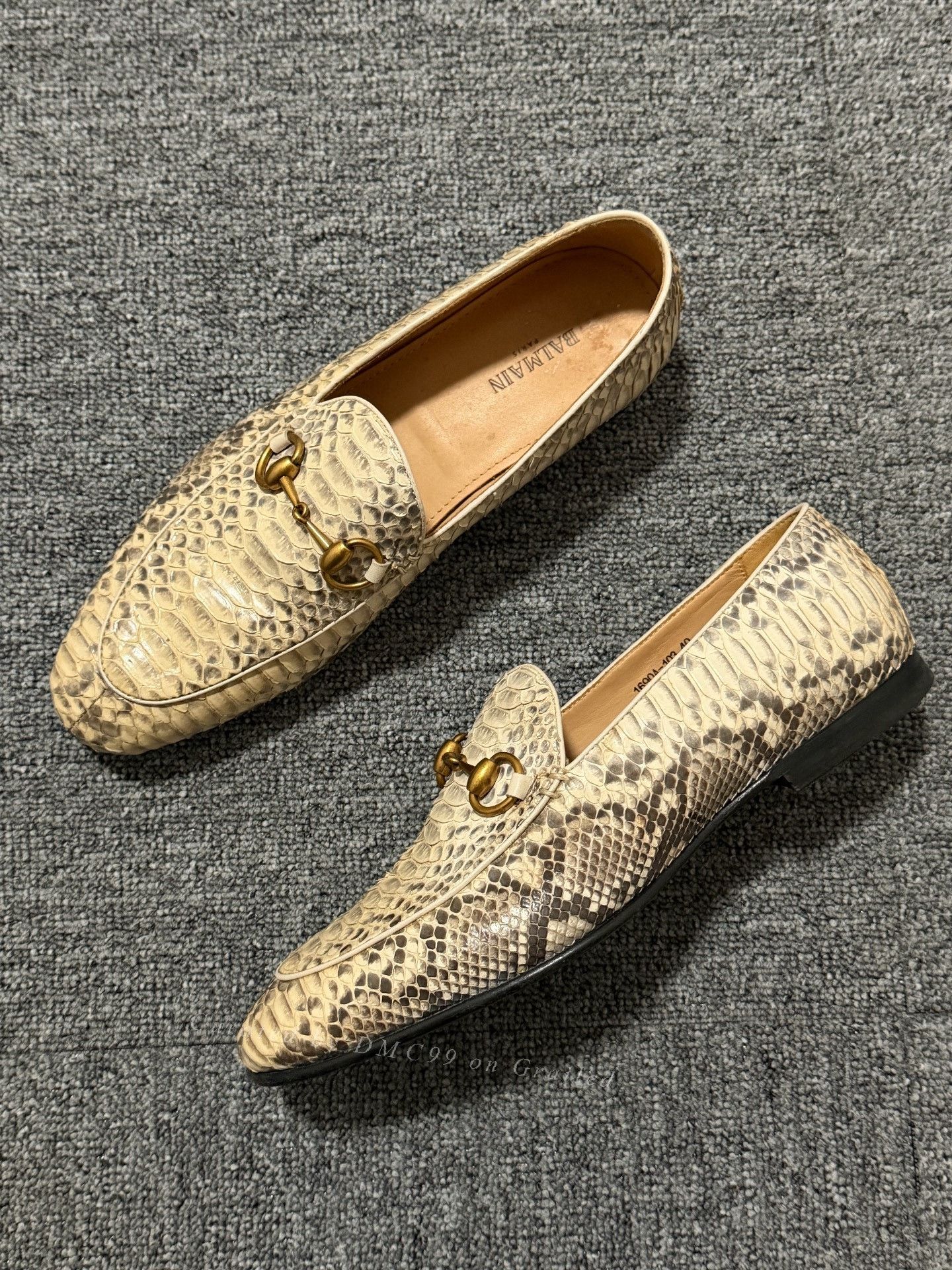 Balmain Balmain Saddle Buckle Snake Leather Loafers Size US 7 / EU 40 - 2 Thumbnail